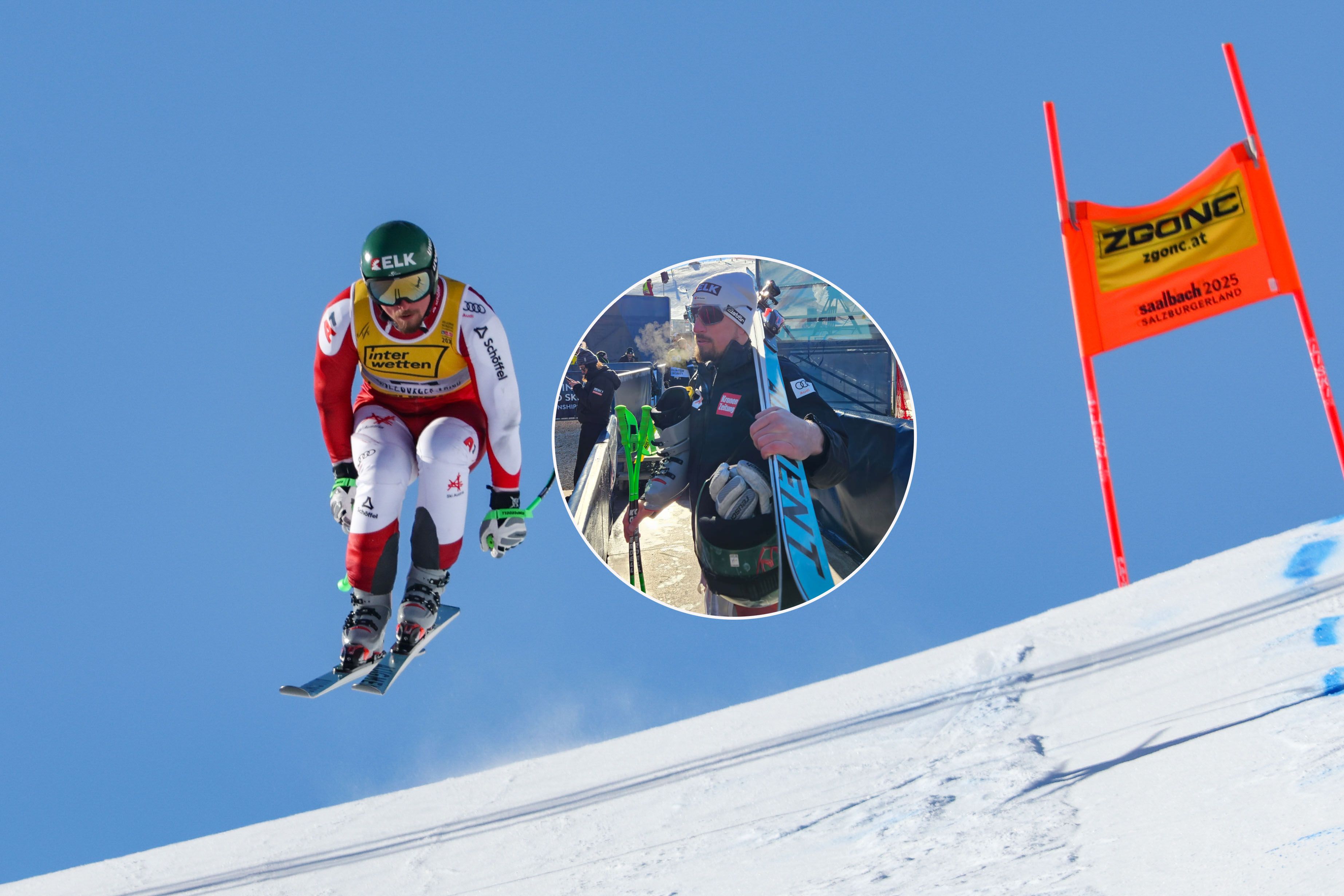 Max Franz feierte in Saalbach ein Comeback auf der Rennpiste.