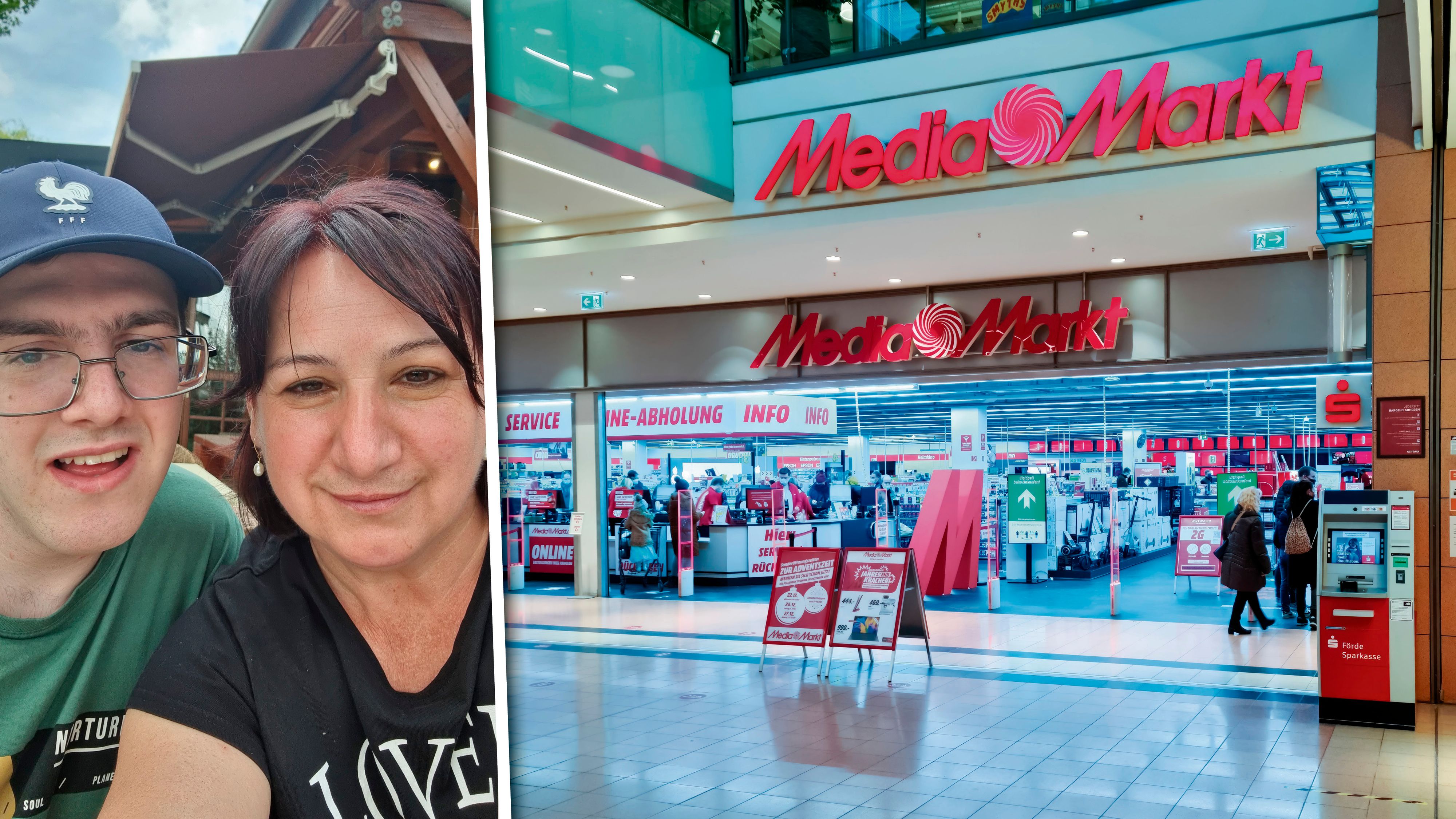 Flora F. mit ihrem Schatz Robert