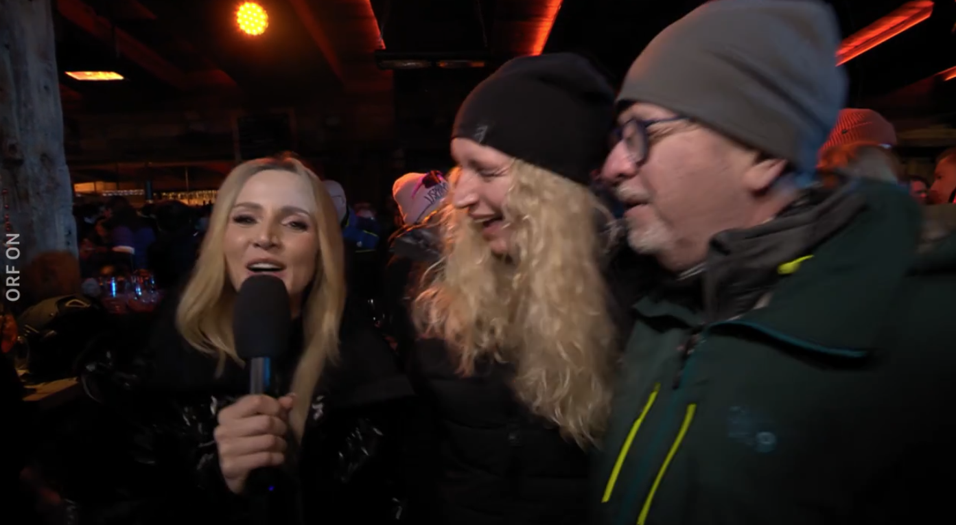 Melissa Naschenweng mischte sich unter Partyvolk.