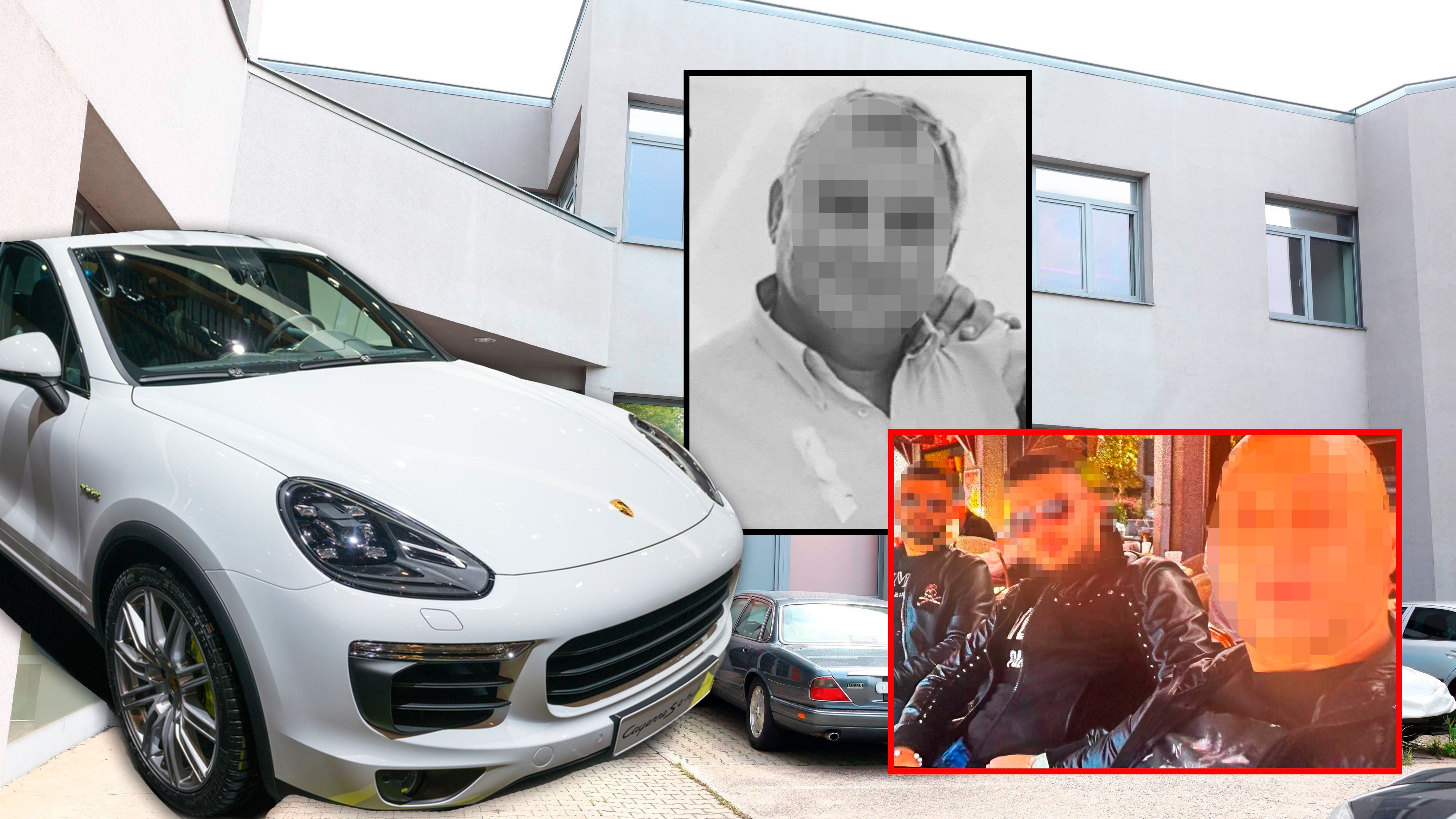 Nach Schlägen verstarb ein 67-Jähriger (oben), nun streitet sein Sohn mit dem Schläger-Trio (r.) um einen Porsche Cayenne.