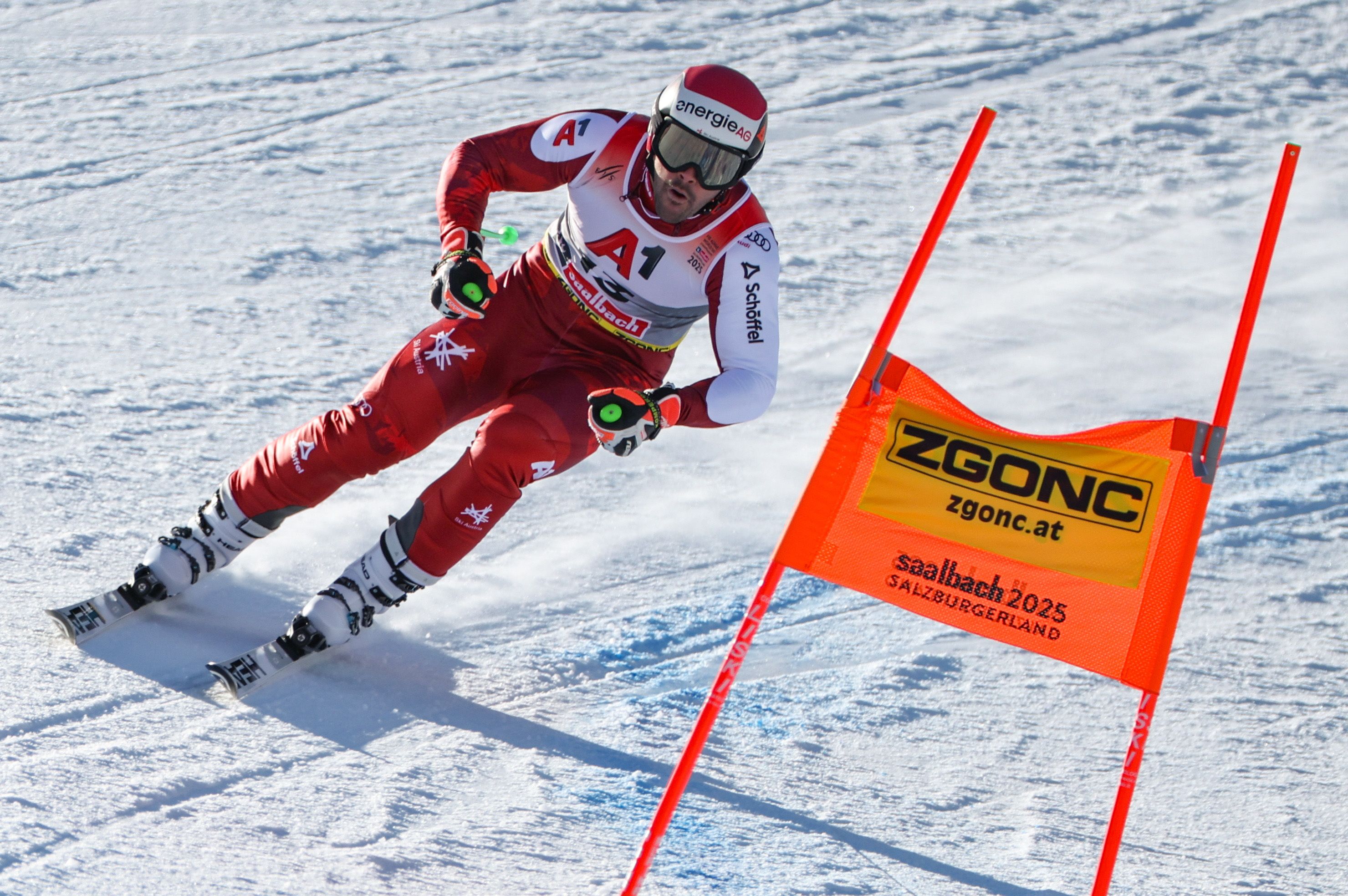 Vincent Kriechmayr im Abfahrtstraining von Saalbach.