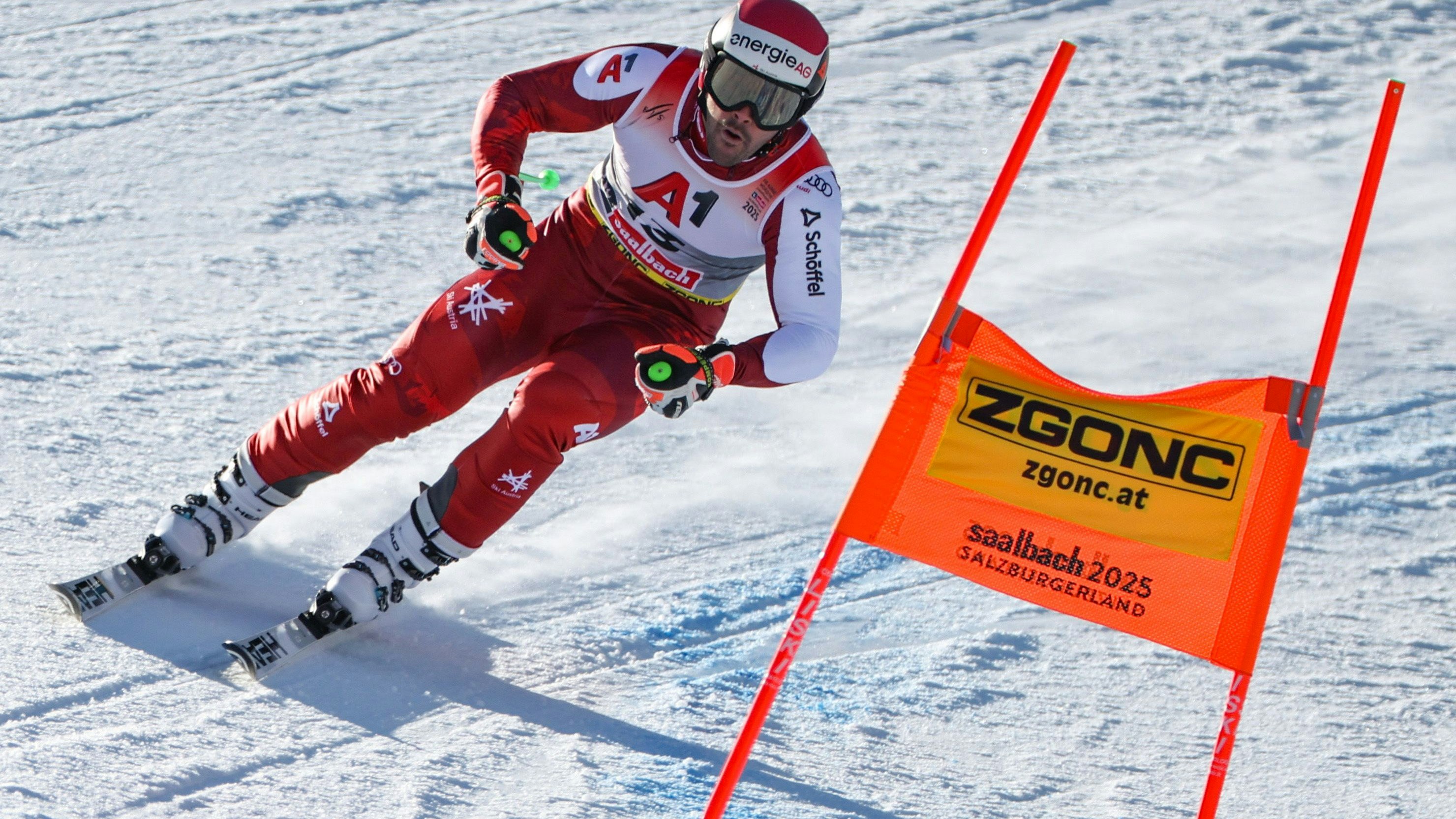 Vincent Kriechmayr im Abfahrtstraining von Saalbach.