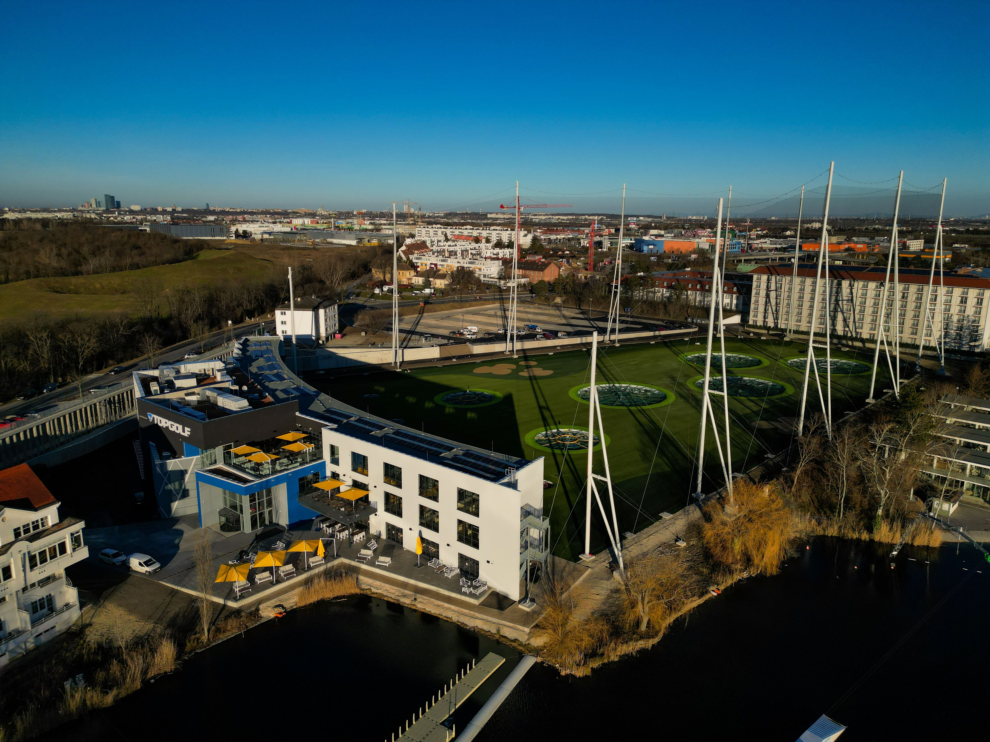 Topgolf: Die Anlage von oben