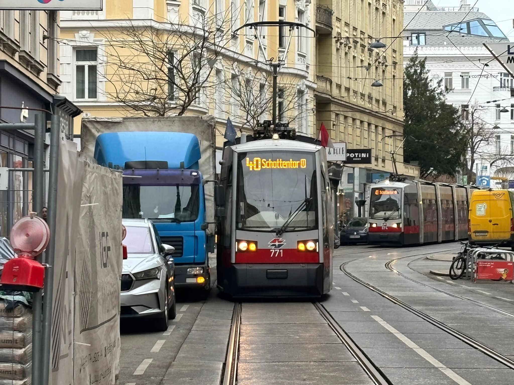 Bim-Crash auf der Währinger Straße 