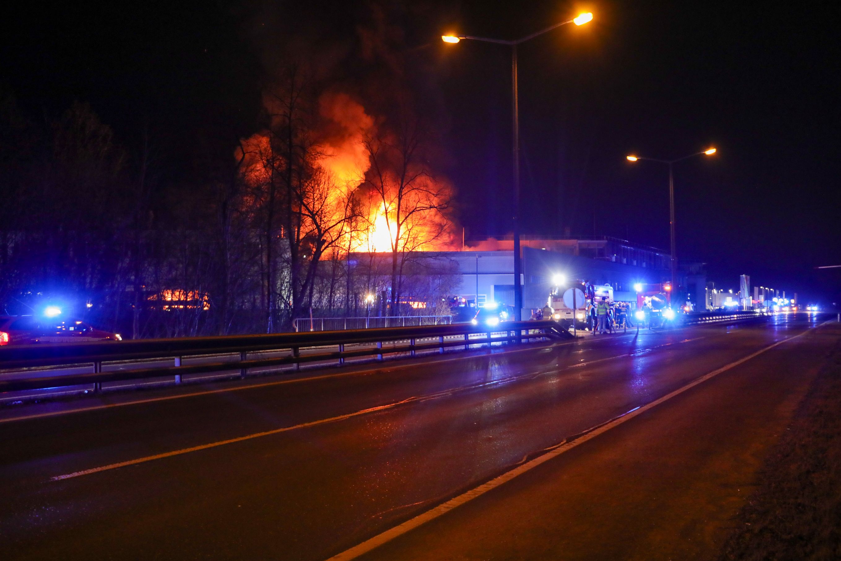 Großbrand in der Firma 