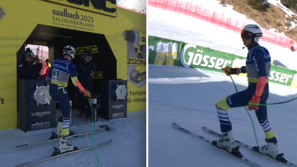 Der Ukrainer Maksym Mariichyn hat unmittelbar nach dem Start abgeschwungen. 