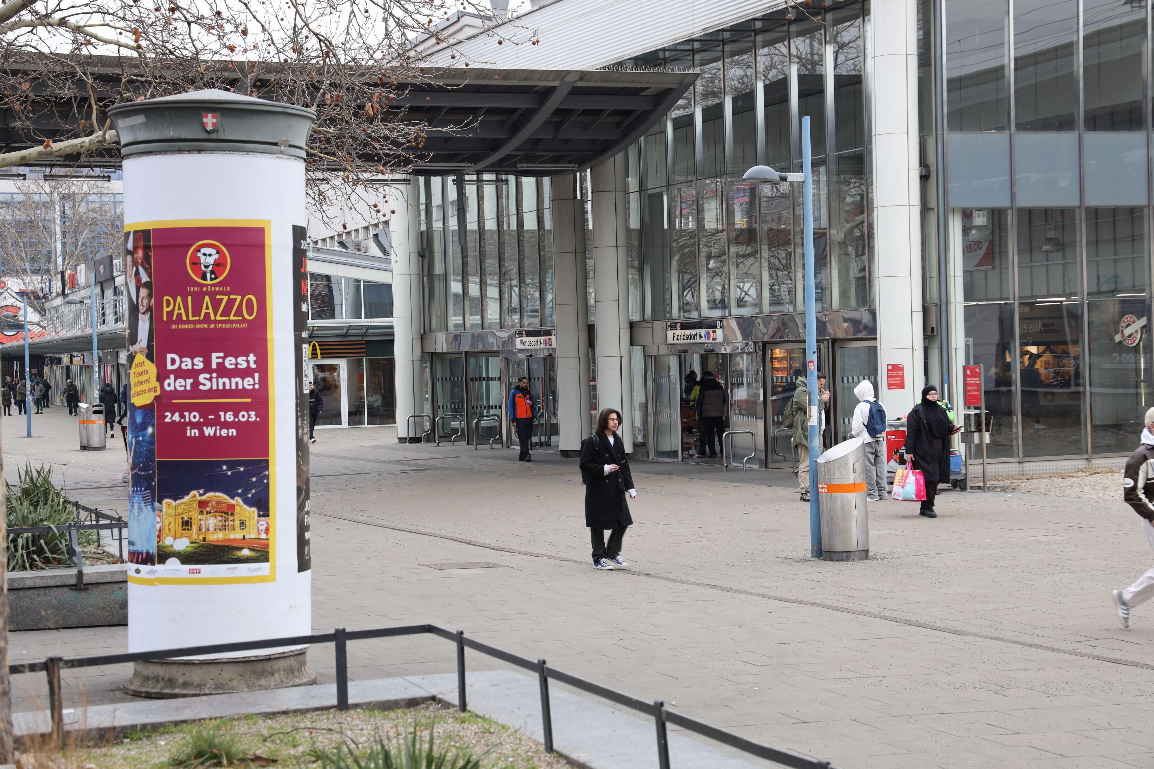 Polizeieinsatz am Floridsdorfer Bahnhof. (Archivbild)