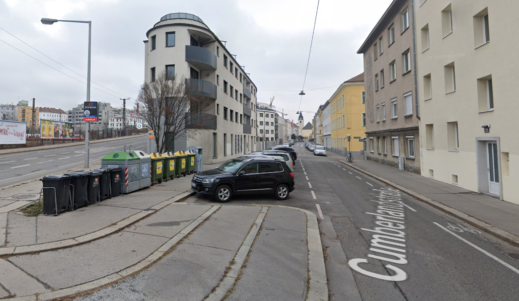 Blick in die Cumberlandstraße in Wien-Penzing.