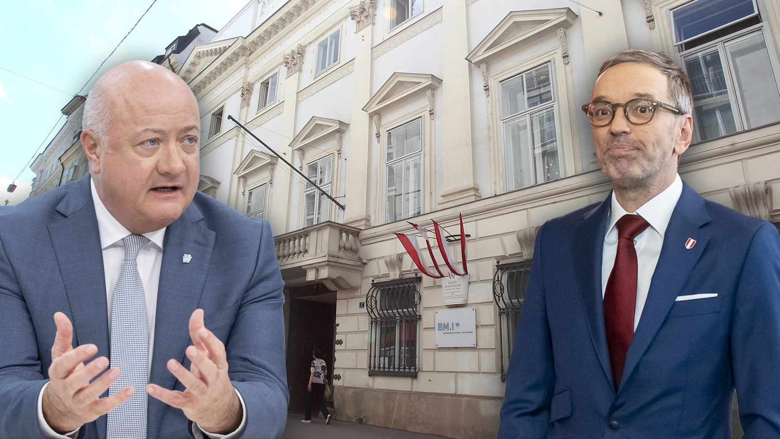 ÖVP-Chef Stocker würde gerne als Vizekanzler das Innenministerium führen. Gibt Kickl nach?