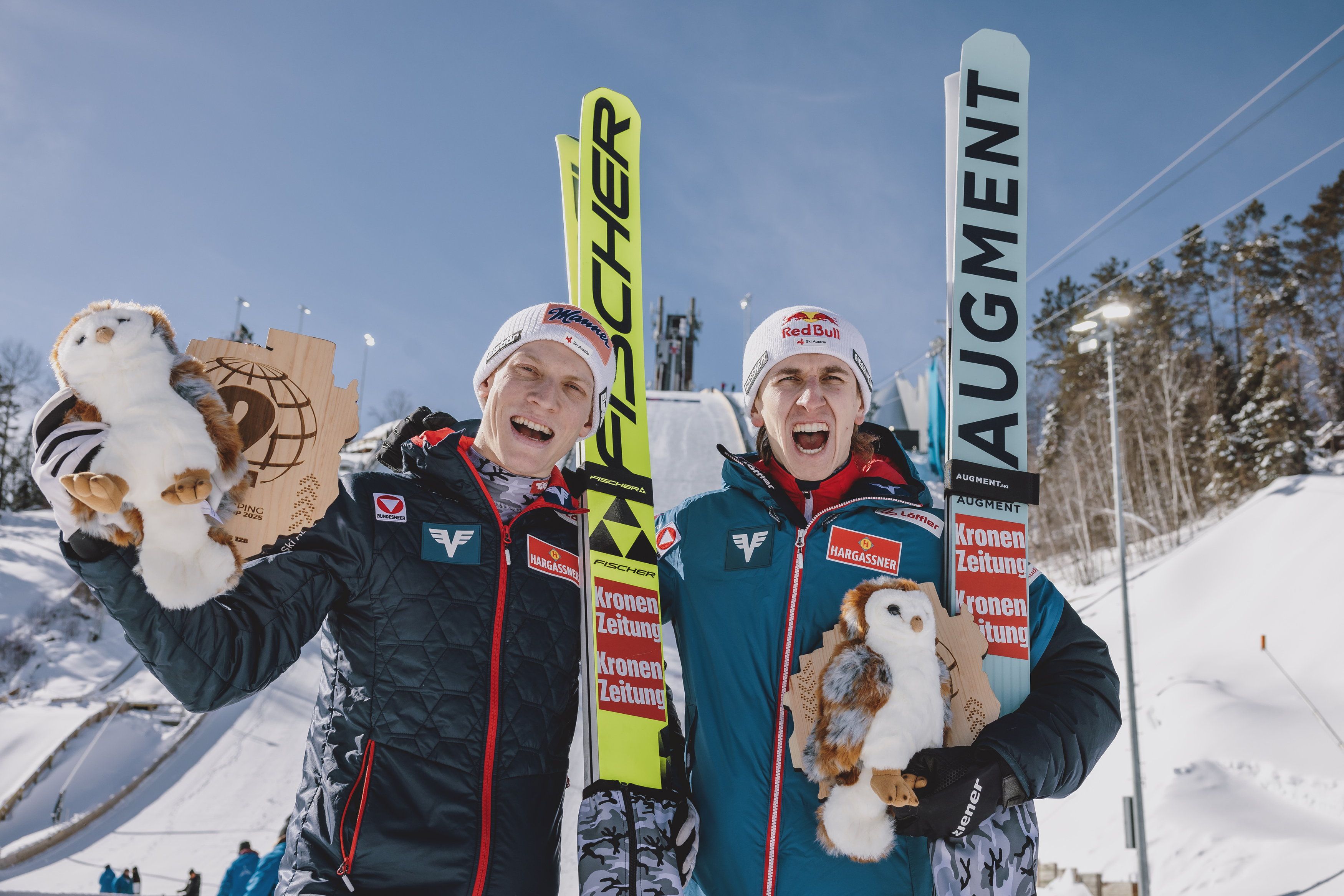 Zwei Adler mit zwei Eulen: Jan Hörl und Daniel Tschofenig.