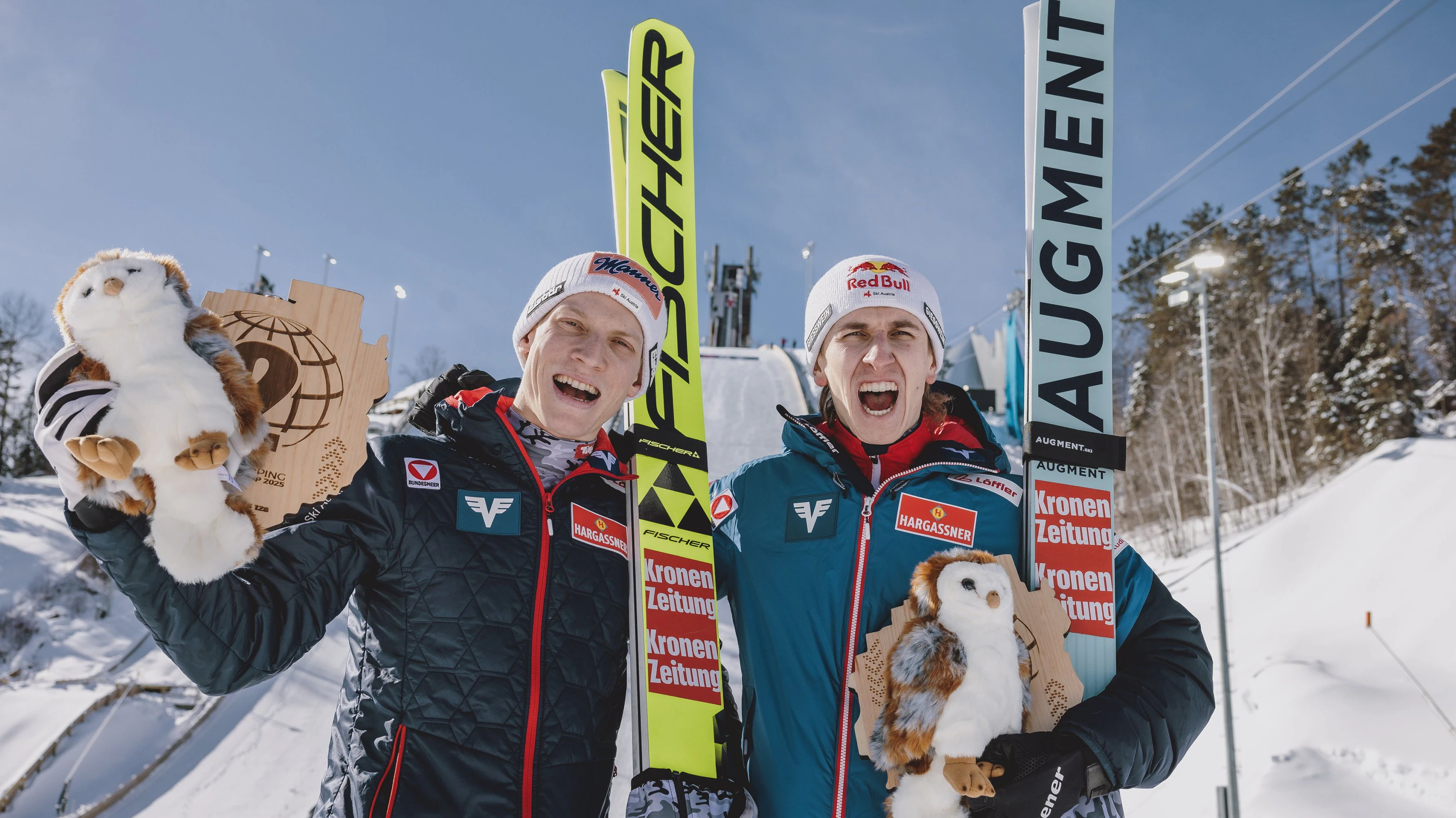 Zwei Adler mit zwei Eulen: Jan Hörl und Daniel Tschofenig.