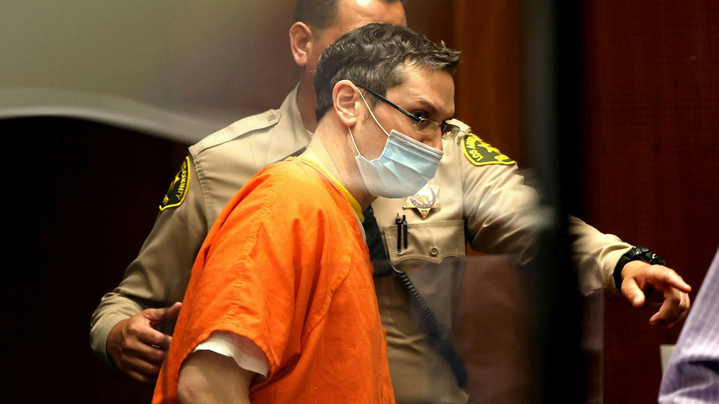 Download von www.picturedesk.com am 08.02.2025 (22:00).  David Brian Pearce, enters a Los Angeles Superior Court to appear on murder charges in connection with the death of Hilda Marcela Cabrales Arzola and Christy Giles for dumping their bodies on the street at local hospitals after drug overdose. Todays court case was continued to July 11, 2022. (Frederick M. Brown/Daily Mail.com via AP, Pool) - 20220711_PD7589 - Rechteinfo: Rights Managed (RM)