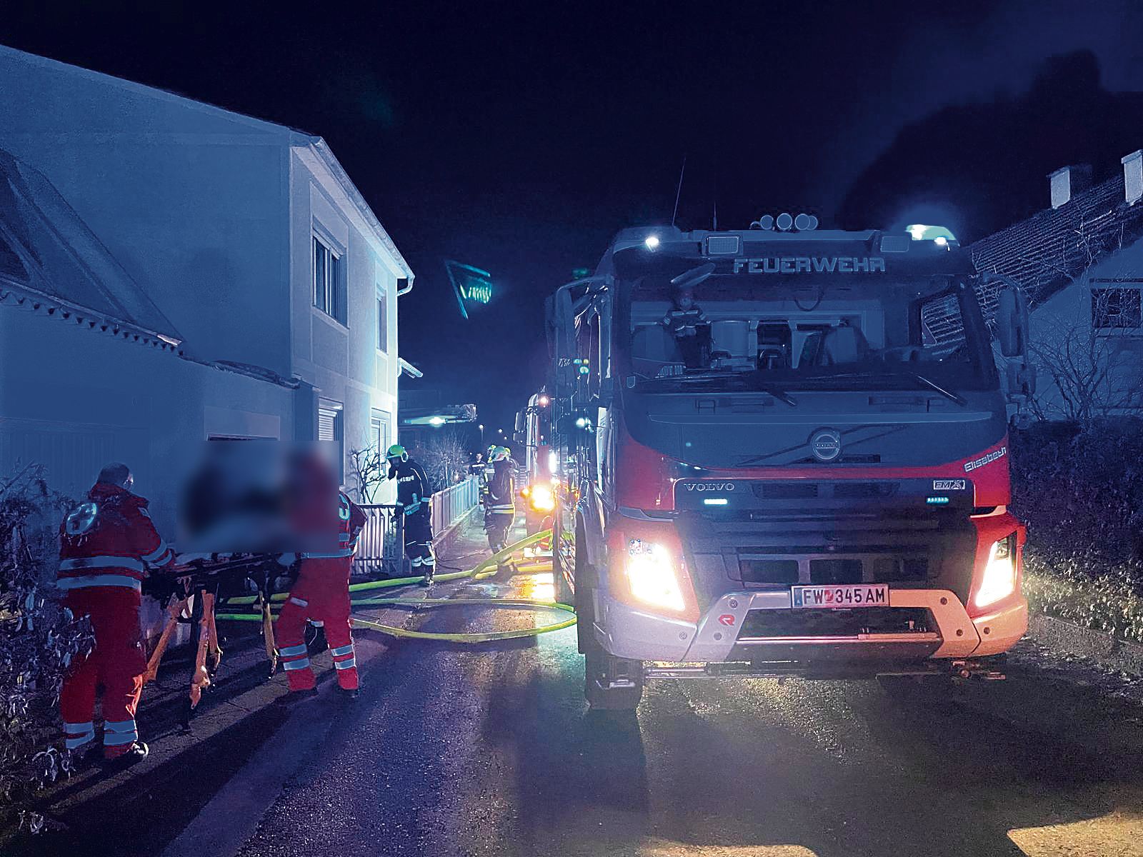 Brand in Obergeschoß von Wohnhaus in Amstetten