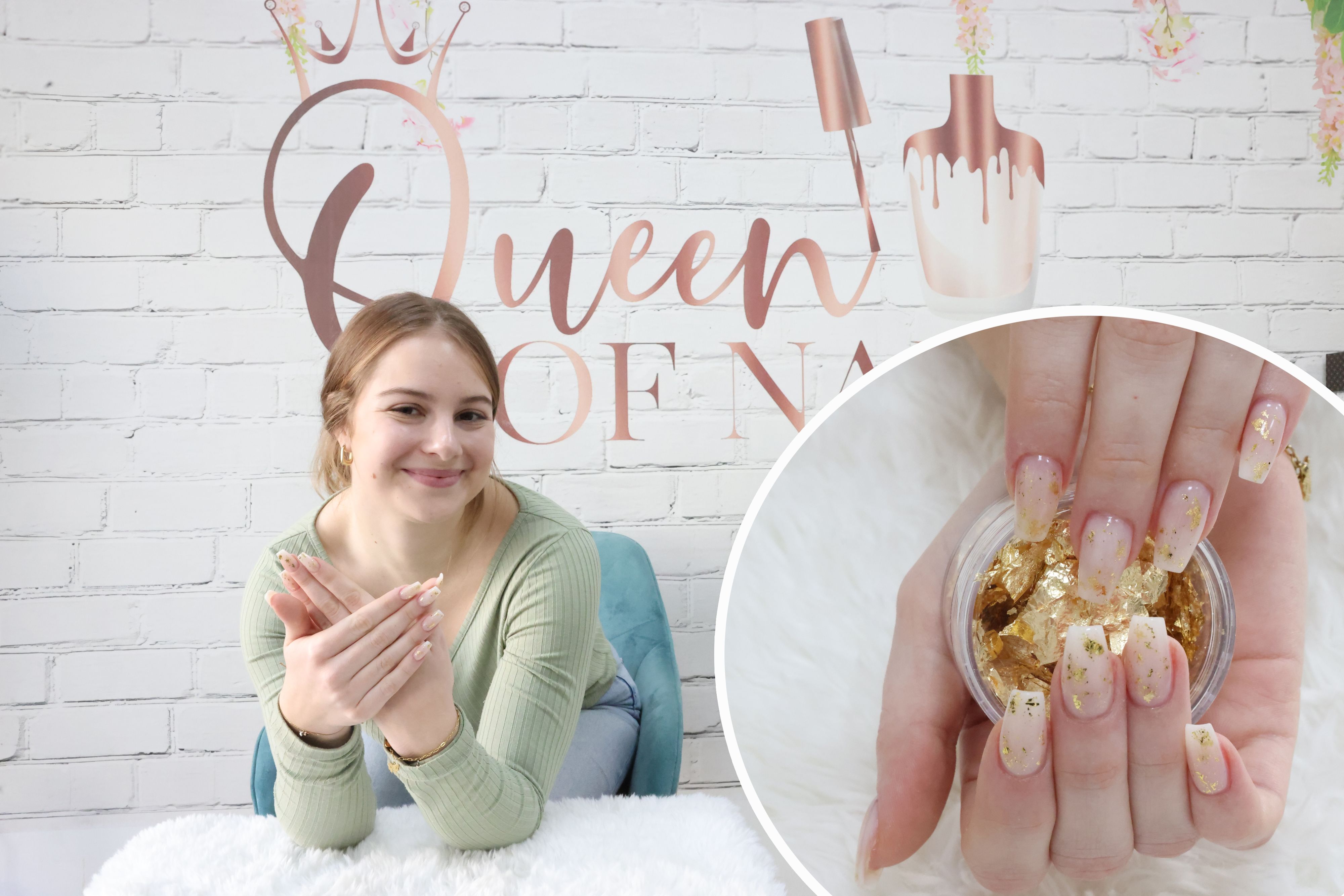 Die Trend-Nägel des Jahres schimmern Gold.