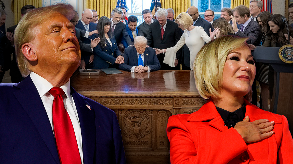 Die Predigerin Paula White (rechts im Bild) wurde zur Sonderbeauftragten der Regierung und leitenden Beraterin des neu geschaffenen Glaubensbüros ernannt.