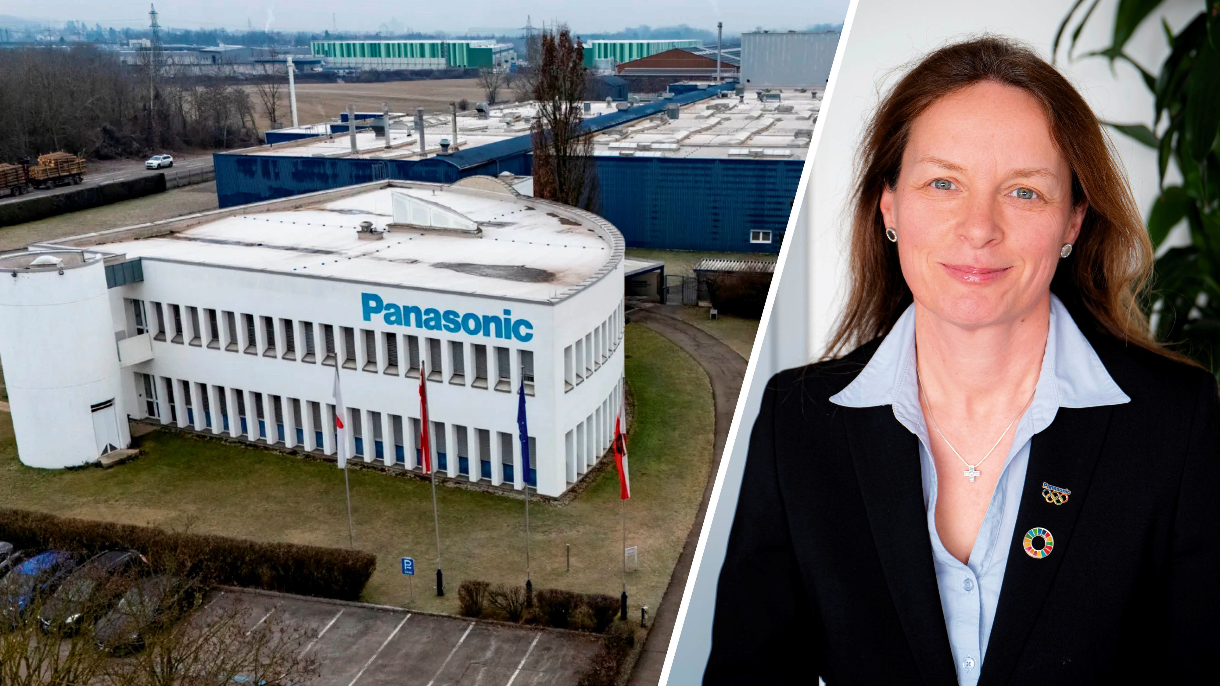 Panasonic sperrt den Standort Enns (Bez. Linz-Land) zu. Im Bild: Unternehmenssprecherin Anne Günnewig