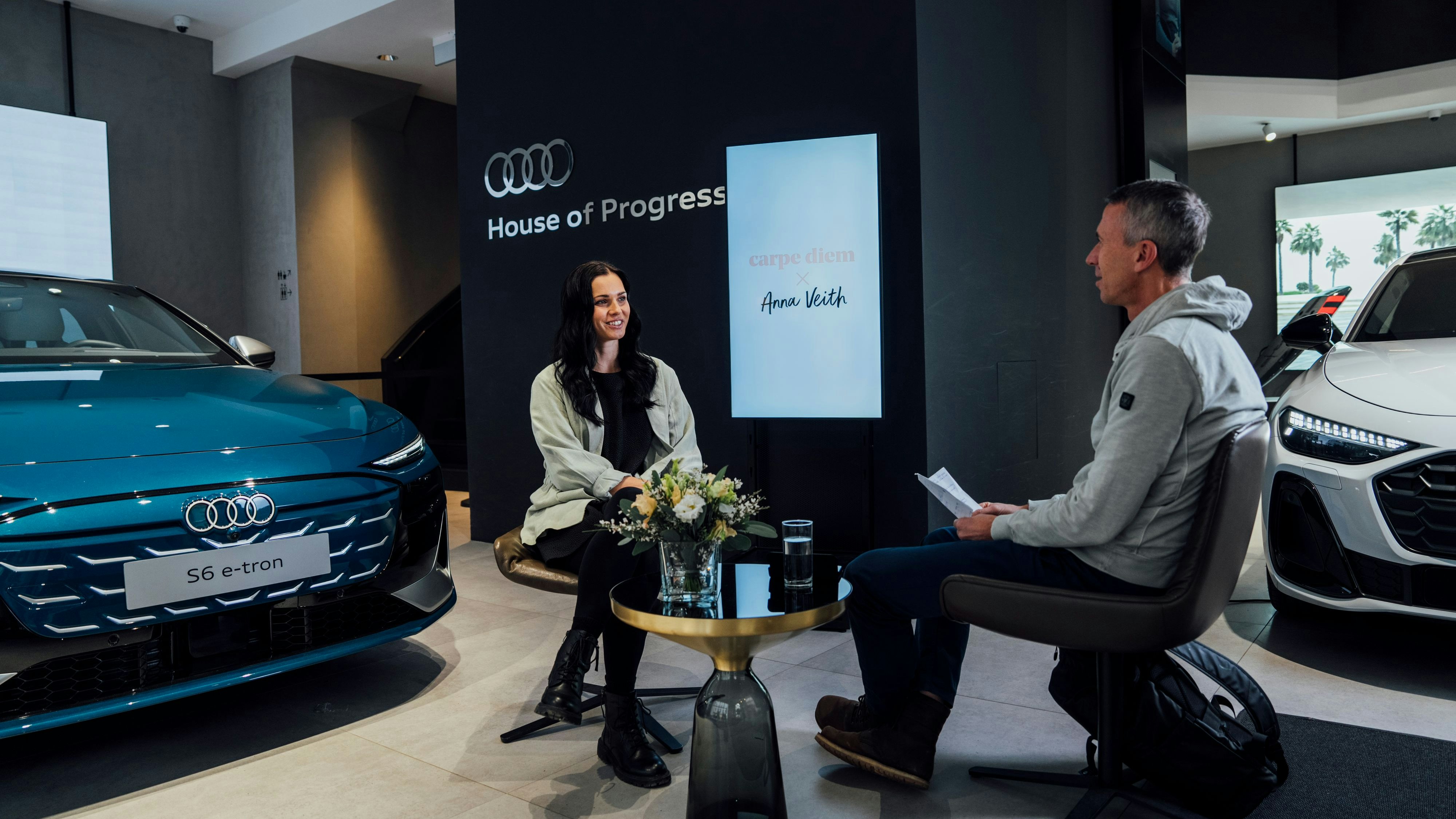 Anna Veith im Gespräch mit "Heute"-Reporter Martin Huber: "Ich muss lernen, meinem Sohn zu vertrauen."