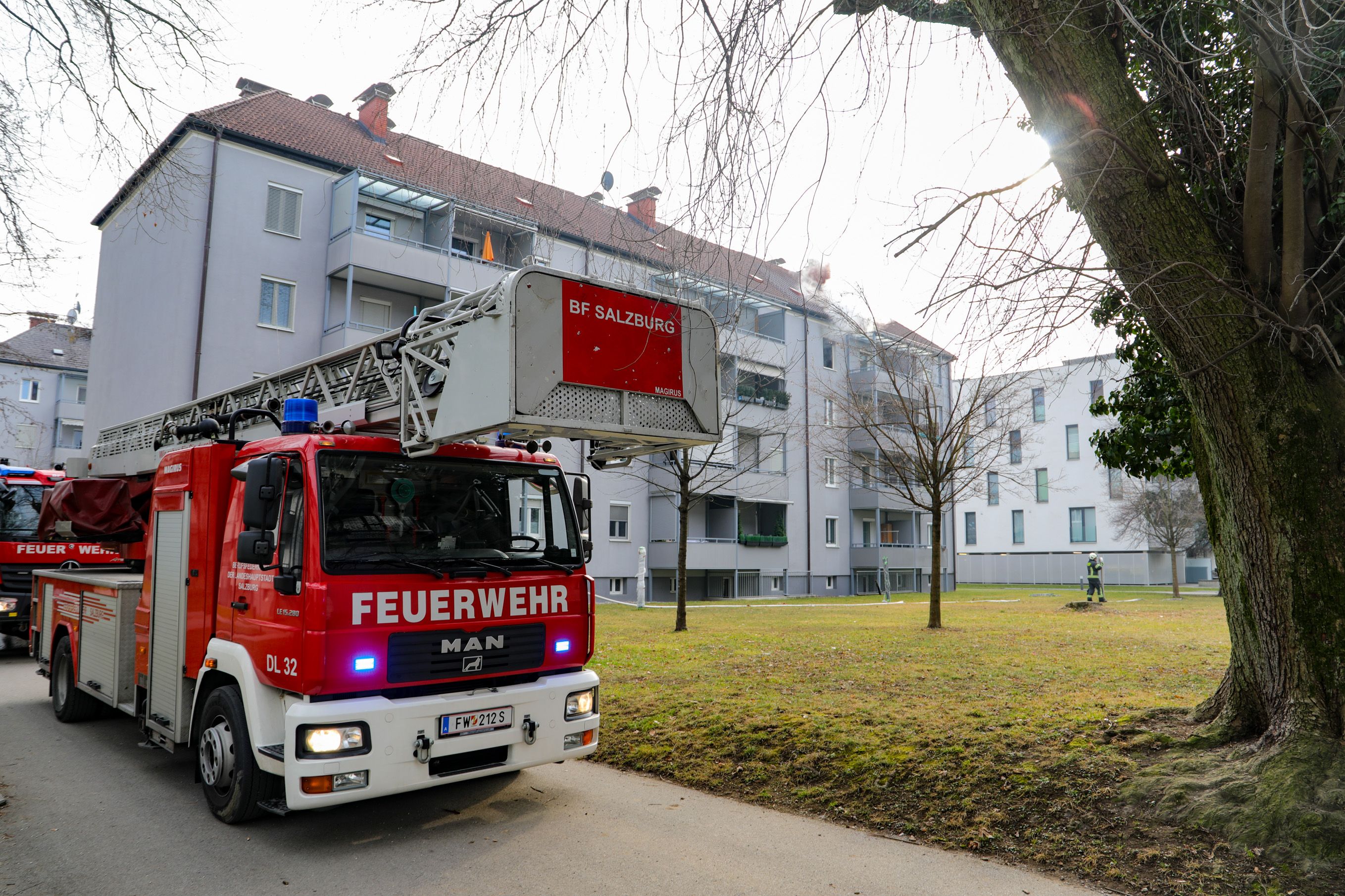 Die Feuerwehr war in der Lage das Feuer zu löschen.