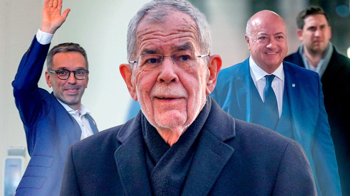 Blau-Schwarz vor dem Knall? Bundespräsident Alexander Van der Bellen stellt nun Herbert Kickl und Christian Stocker ein Ultimatum.