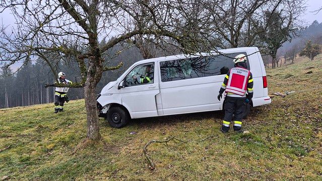 Bei dem Unfall wurden der Lenker und drei Kinder verletzt.