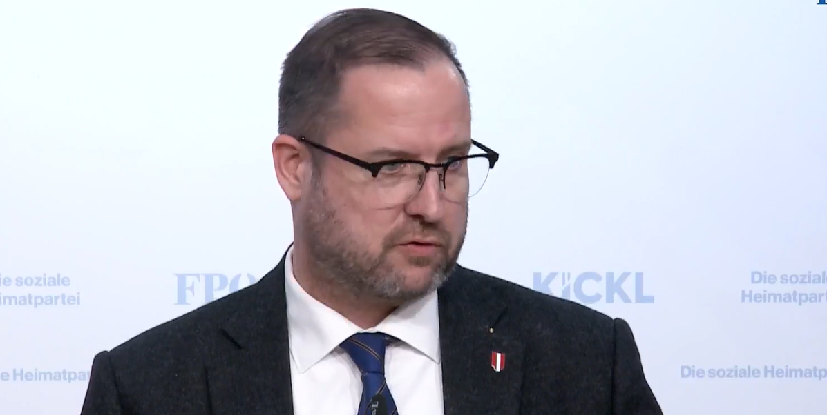 FPÖ-Generalsekretär Christian Hafenecker.