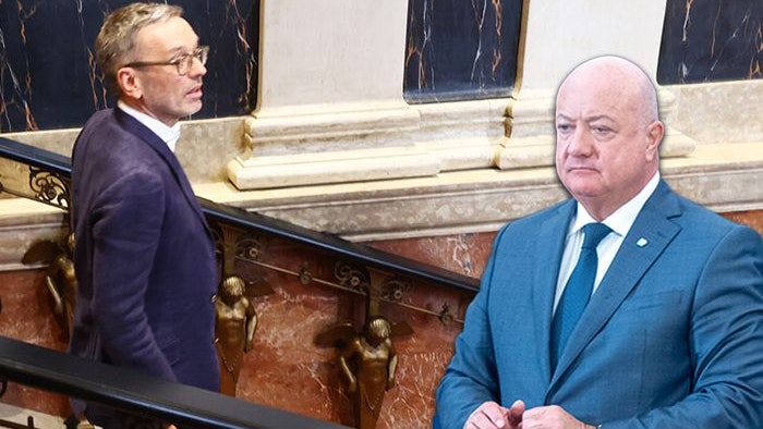 FPÖ-Chef Herbert Kickl und ÖVP-Parteiobmann Christian Stocker.