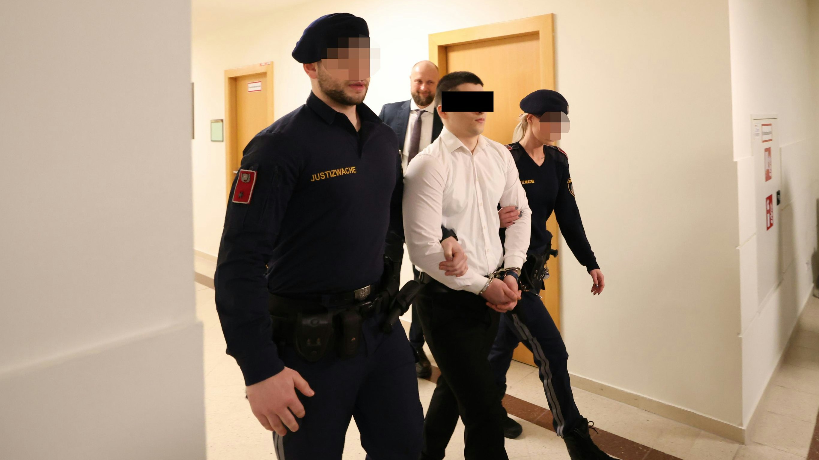 Der Angeklagte am Wiener Landesgericht. 