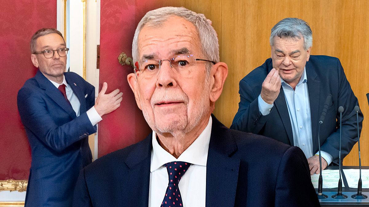 Am Donnerstag kam es in der Hofburg zu einem regelrechten Meeting-Marathon. Grünen-Chef Kogler teilte heftig gegen Herbert Kickl aus.