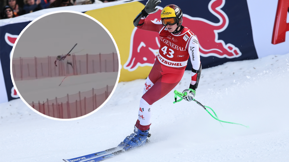 Vincent Wieser mit einem Horrorsturz.