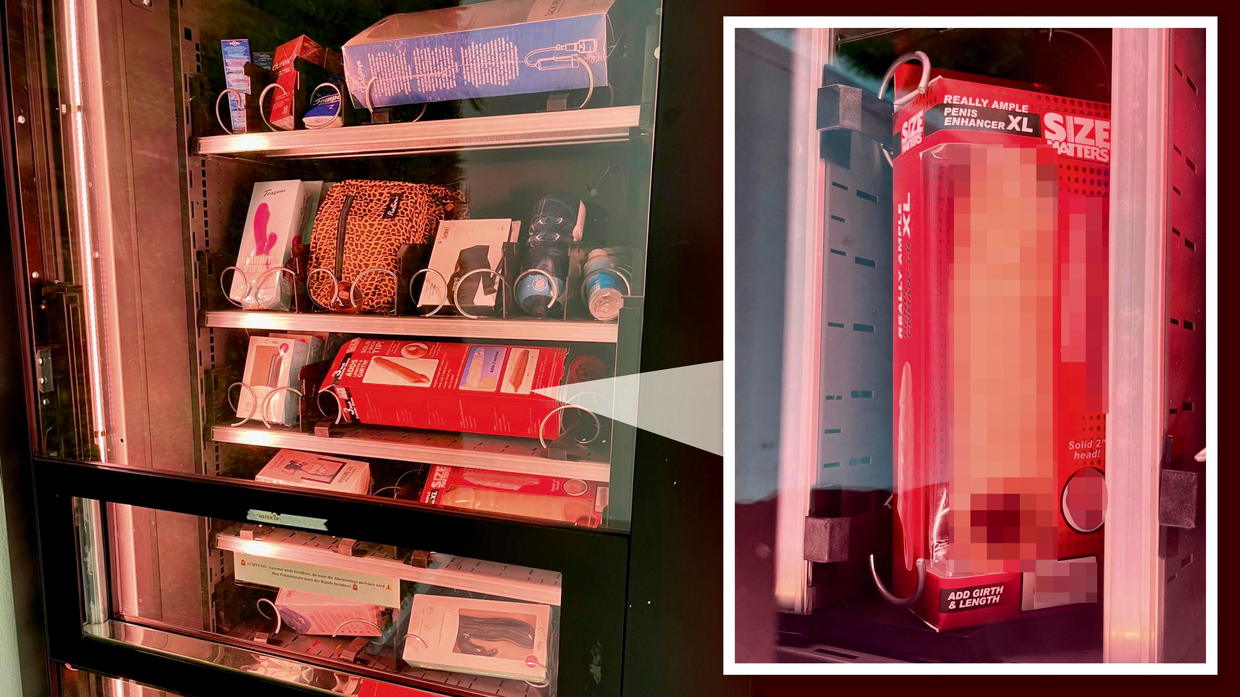 Pikante Ware lagert in dem SB-Automaten unweit des Linzer Hauptbahnhofs.