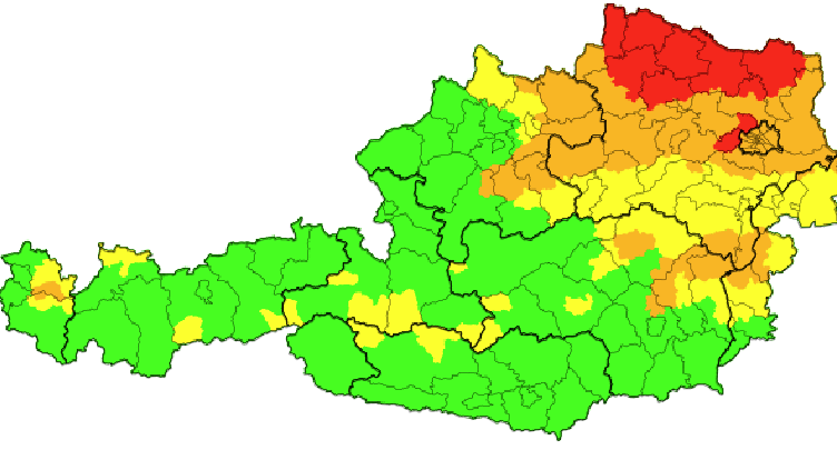 In Österreich wird am Donnerstag vor Eisregen und Schneefall gewarnt.