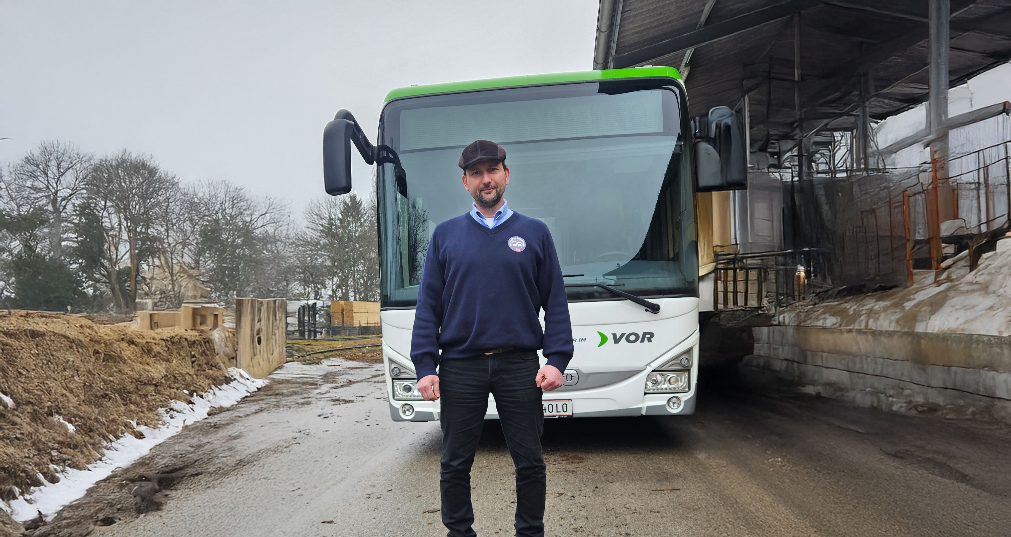 Buslenker Gregor Stöhr kämpft für bessere Arbeitsbedingungen.