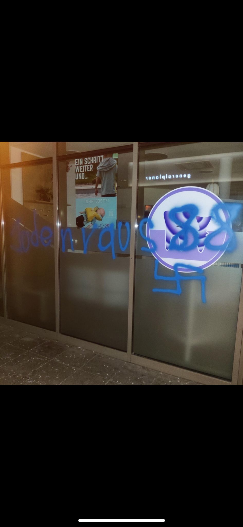 Antisemitische Schmiererei in Linz. Das Bild stammt vom Jänner.