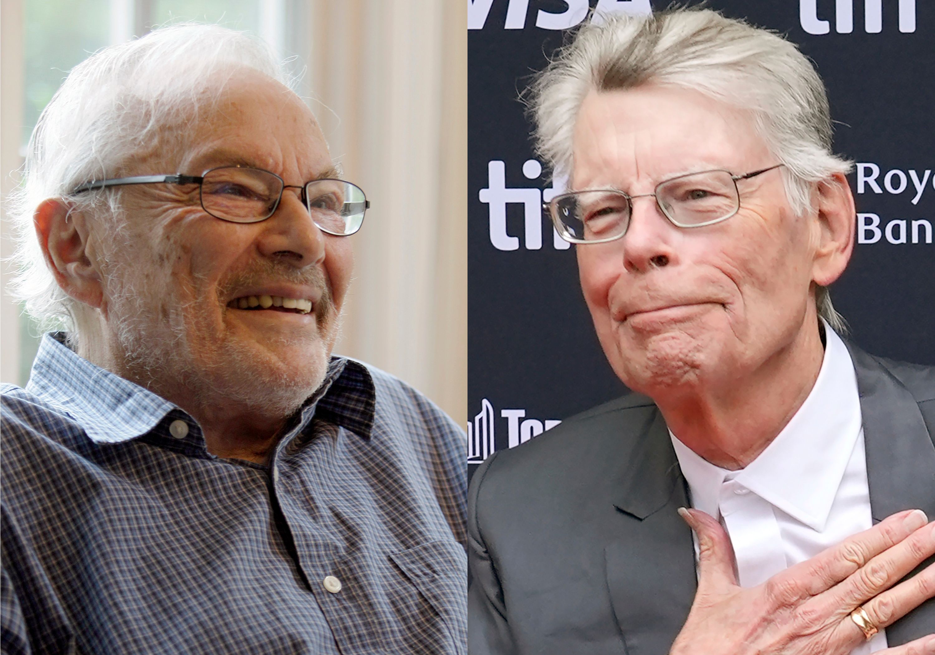 Kinderbuchillustrator <strong>Maurice Sendak</strong> (starb 2012) und Horror-Autor <strong>Stephen King</strong> (rechts) auf den Spuren der Gebrüder Grimm.