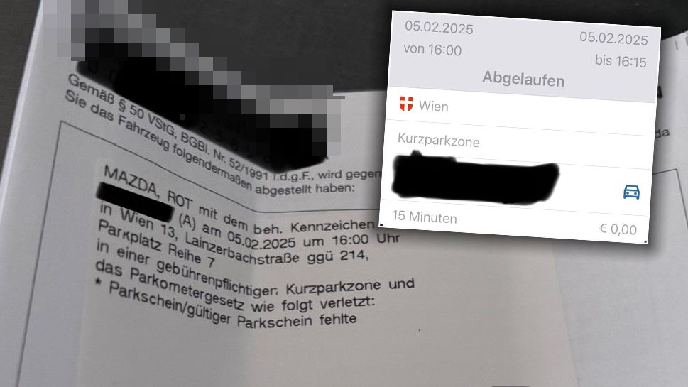 Parkschein ausgefüllt, trotzdem abgestraft – das geschah kürzlich der Wienerin Jennifer.