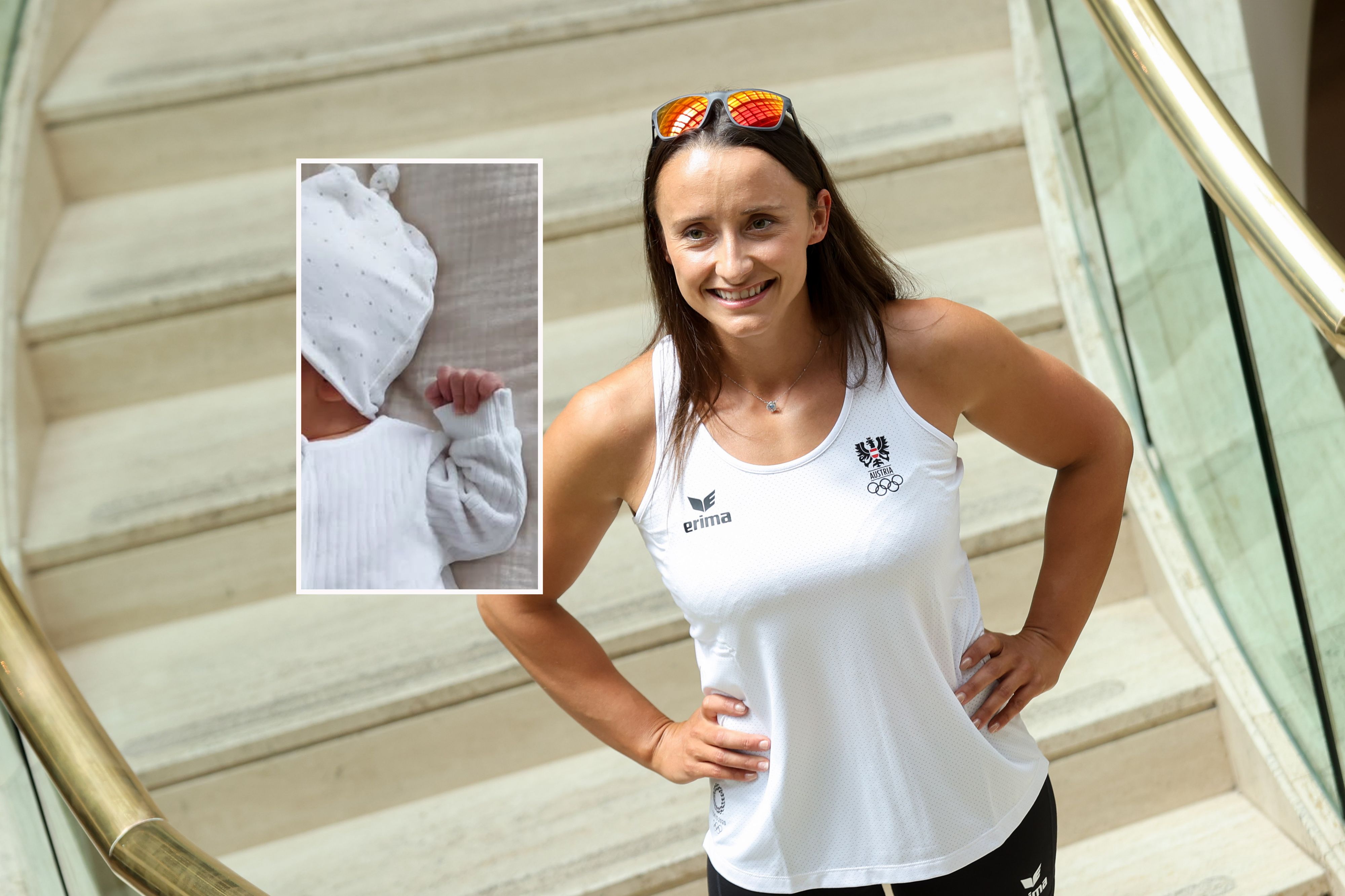 Ana-Roxana Lehaci mit Töchterchen Lani.