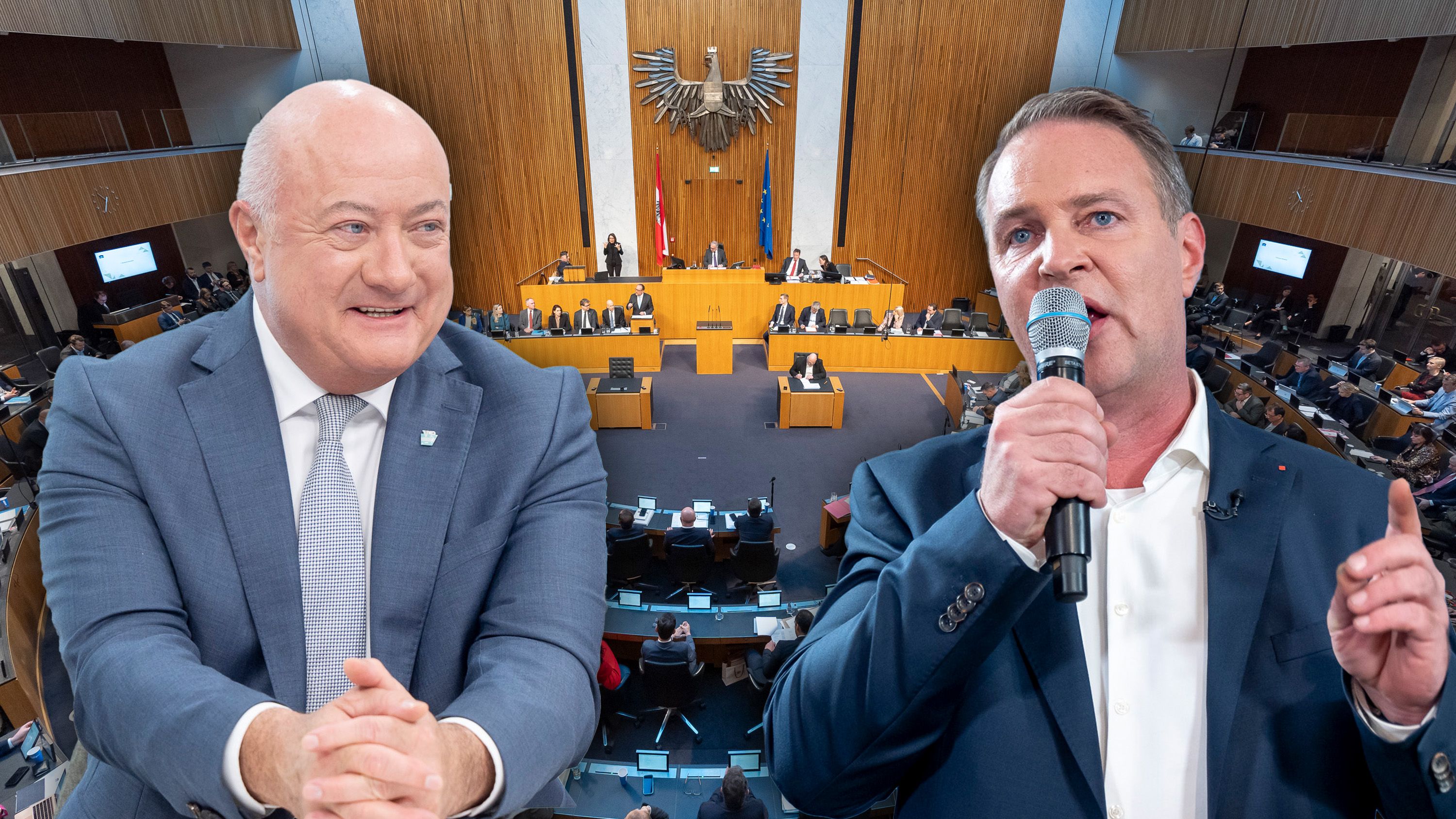 ÖVP-Chef Christian Stocker und SPÖ-Obmann Andreas Babler bläst bereits Gegenwind der Bevölkerung entgegen.