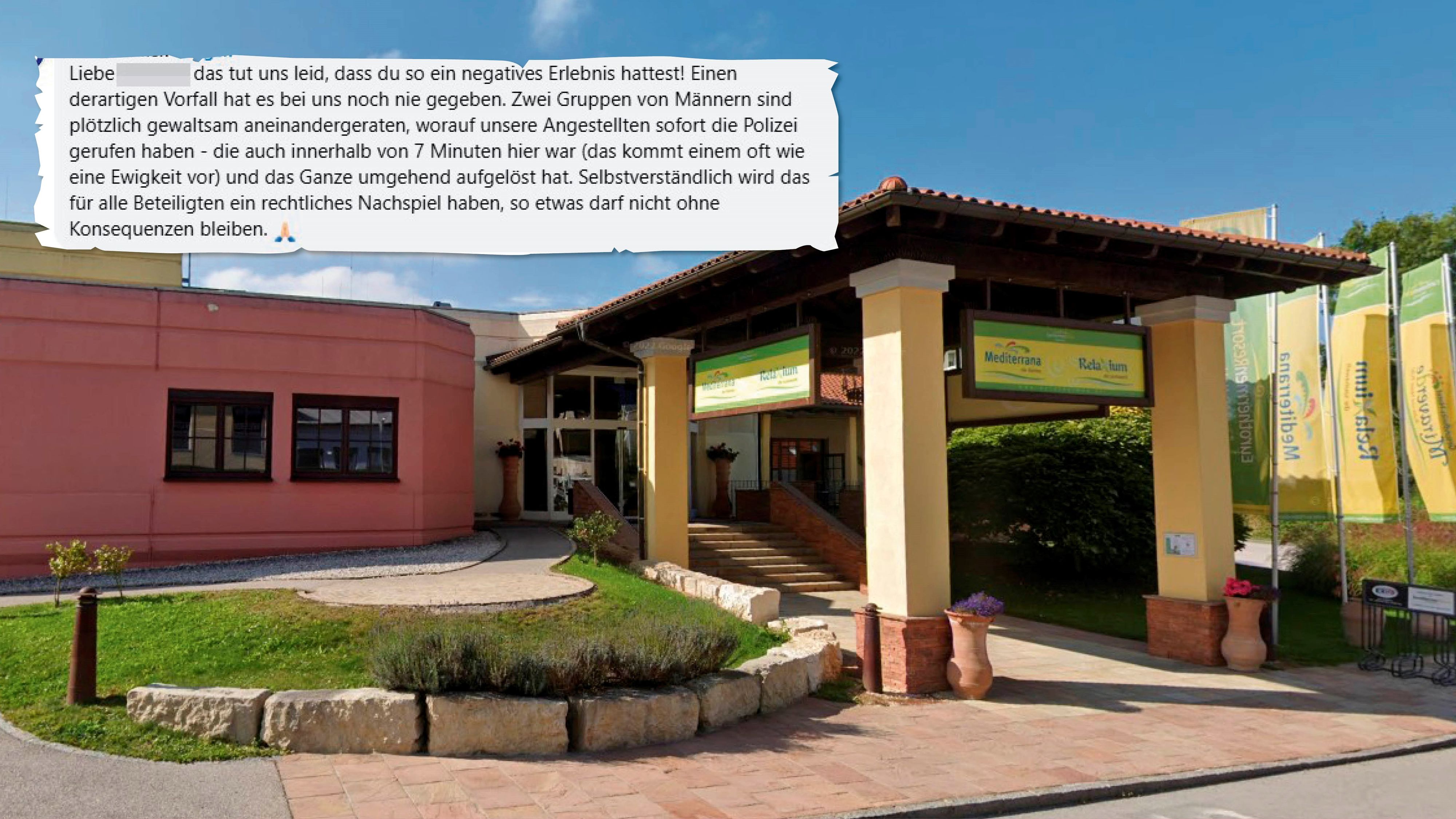 Im Wellnessbereich des Eurothermen Resorts Bad Hall (Bez. Steyr-Land) kam es zum blutigen Streit. Die Eurothermen entschuldigten sich auf Facebook.