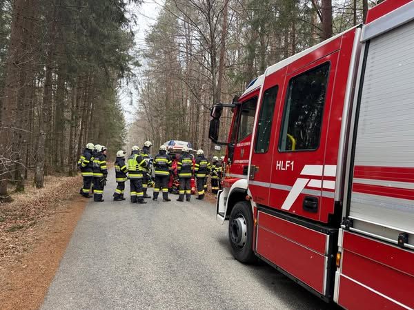 Die Feuerwehr konnte den schwer verletzten Mann bergen.