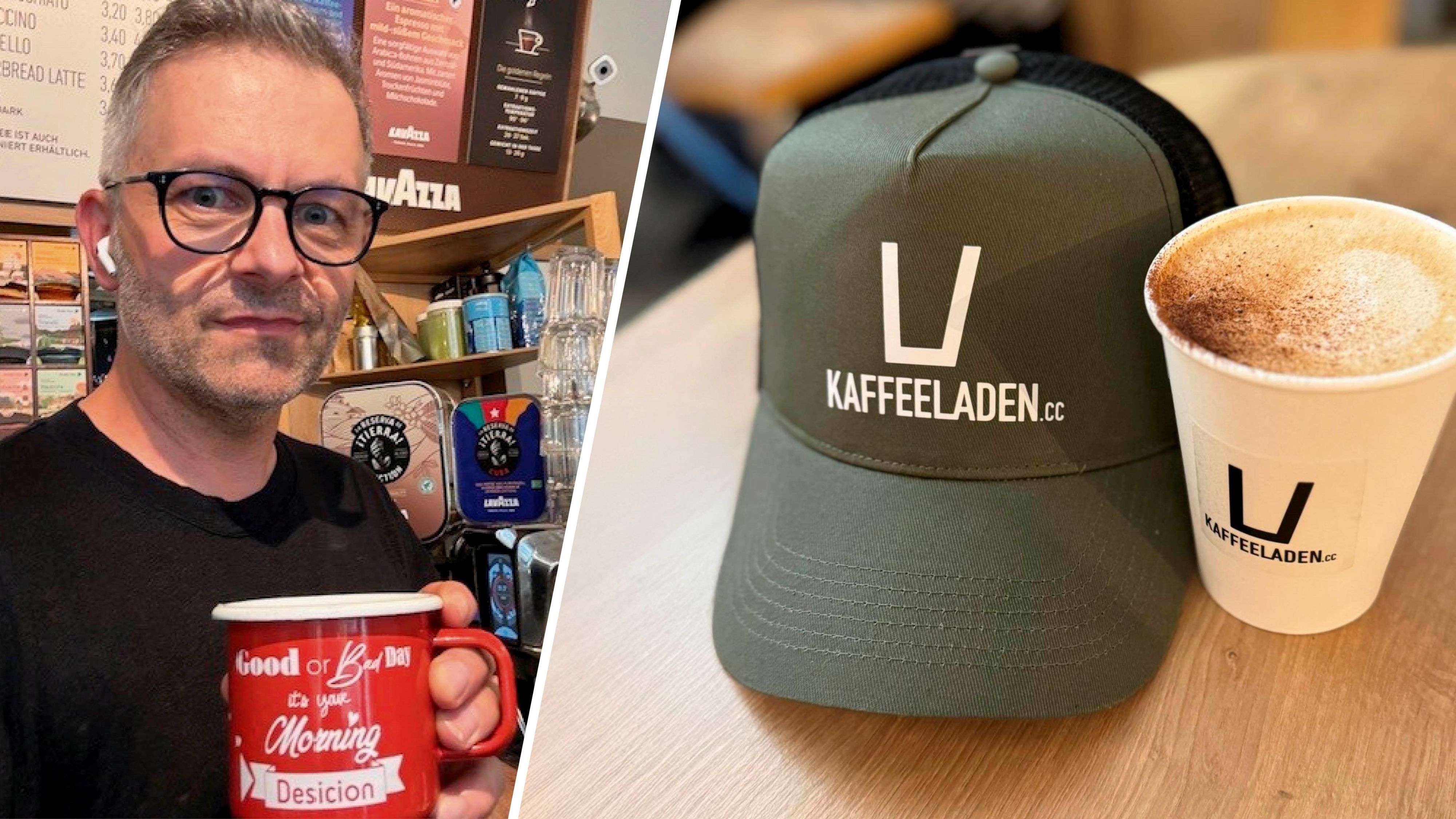 Betreiber Matthias Pleimer sorgt für guten Kaffee und tolle Stimmung. <em>