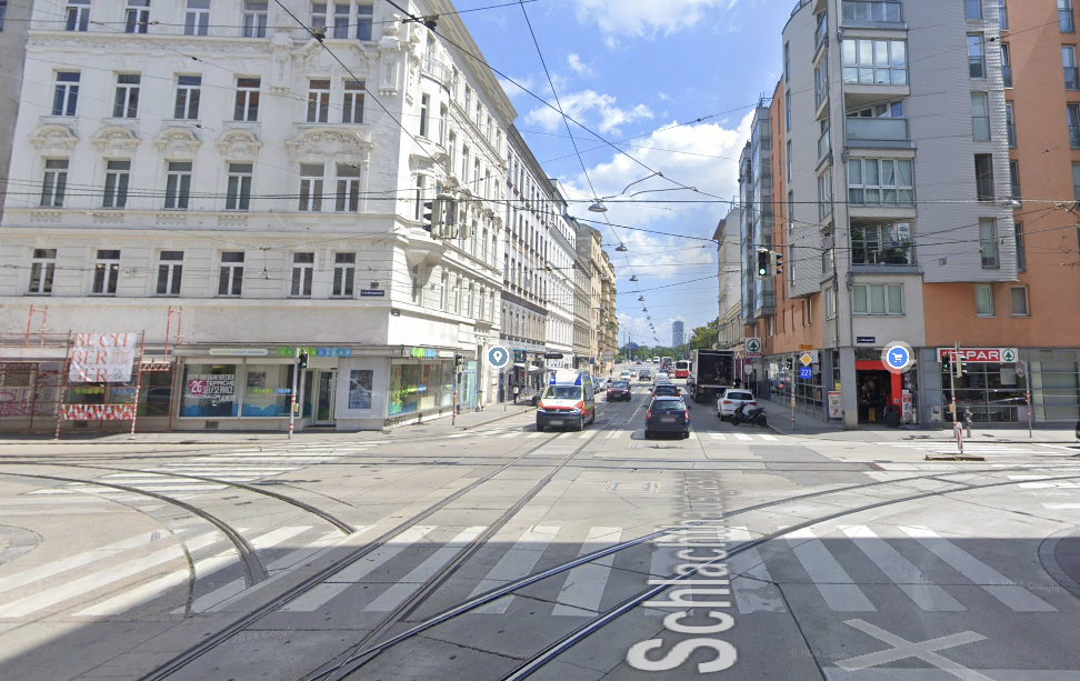 Zum Gasgebrechen kam es an der Ecke Schlachthausgasse / Erdbergstraße.