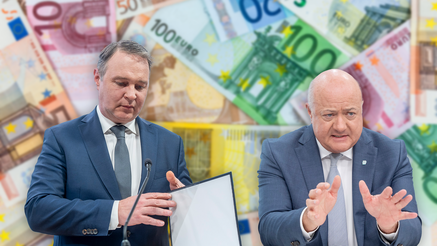 ÖVP-Chef Stocker und SPÖ-Vorsitzender Babler müssen sich beim Budget zusammenraufen, wenn sie eine Koalition hinbekommen wollen.