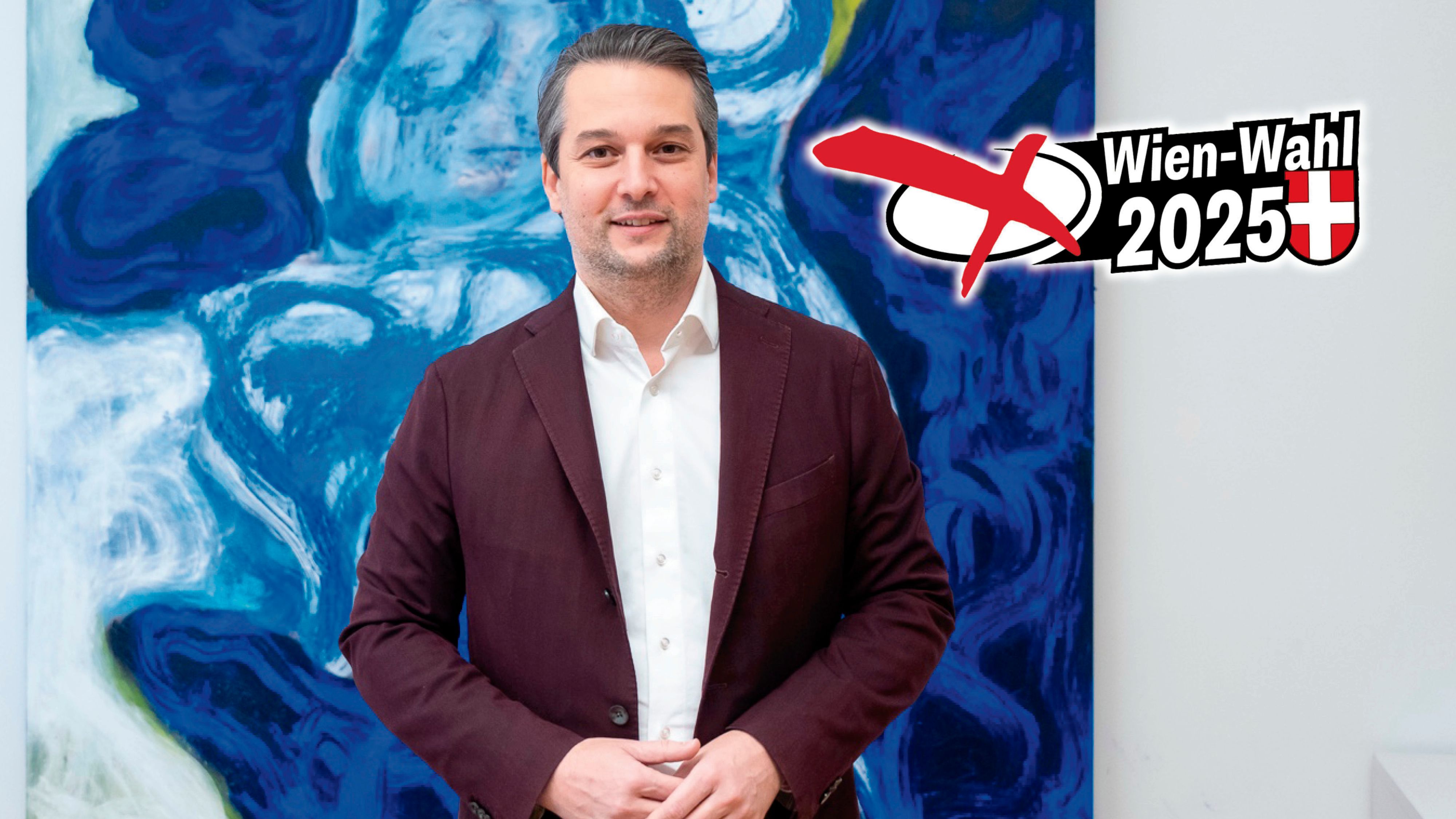 Dominik Nepp führt die Wiener FPÖ in die Wahl am 27. April.