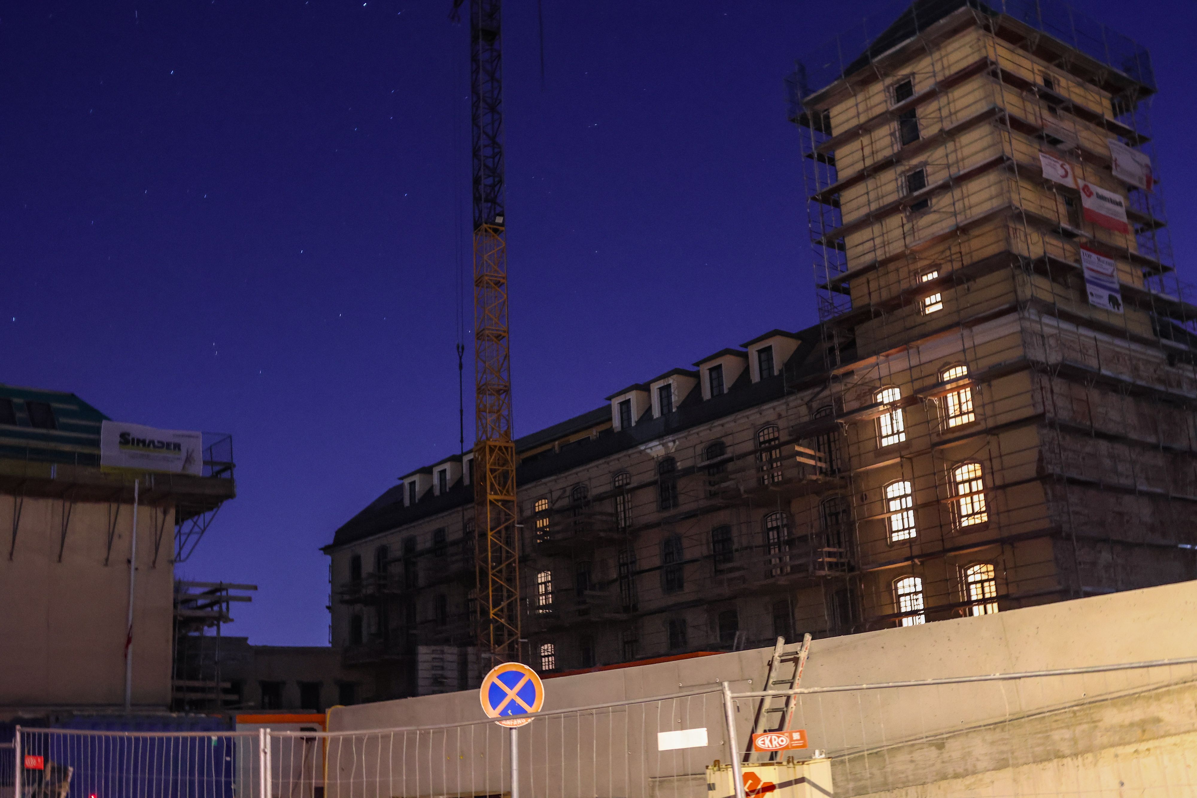 Auf dieser Baustelle in Traun (Bez. Linz-Land) kamen zwei Arbeiter ums Leben.