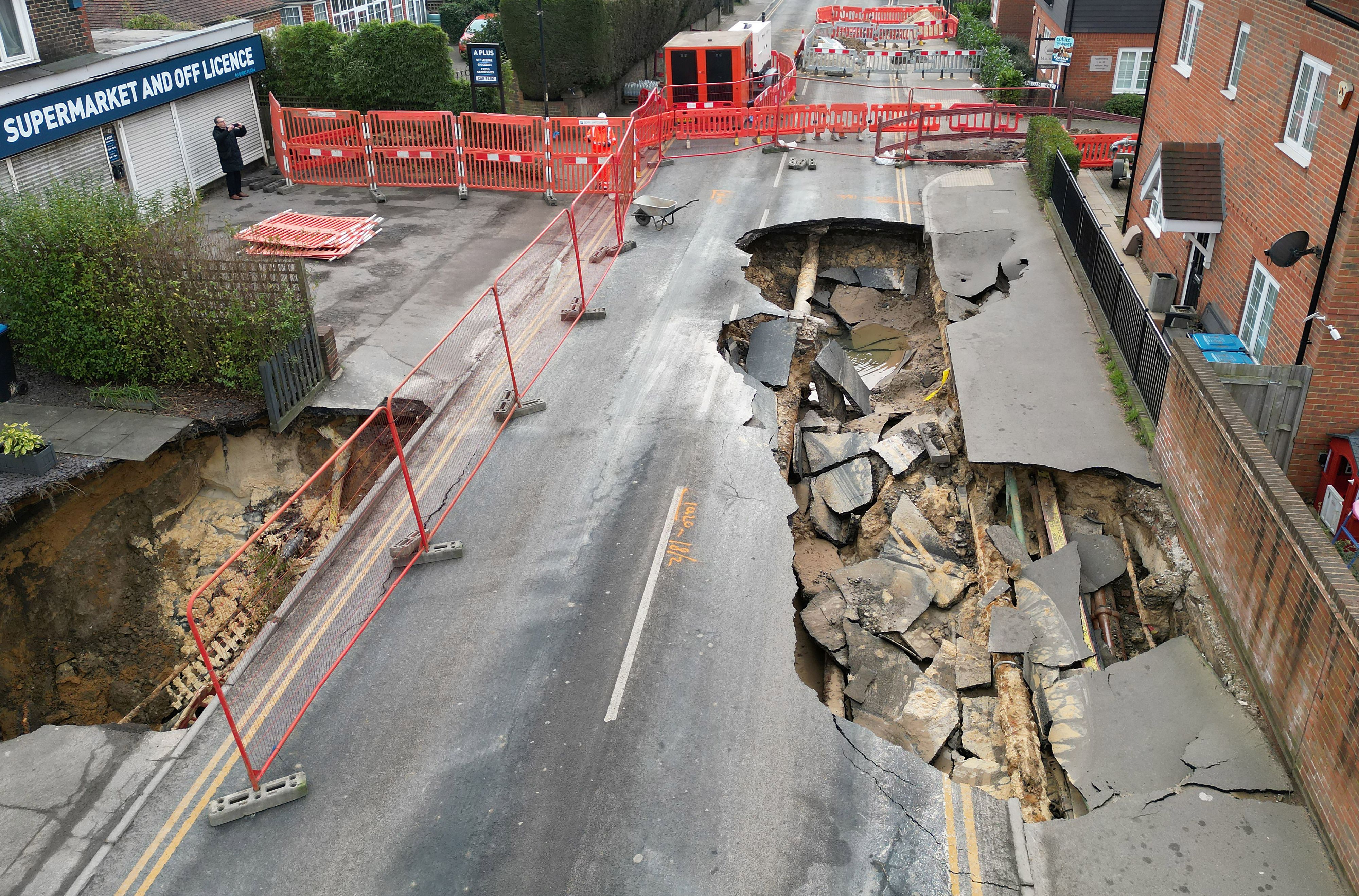 Die Einwohner mussten ihre Häuser mitten in der Nacht verlassen.