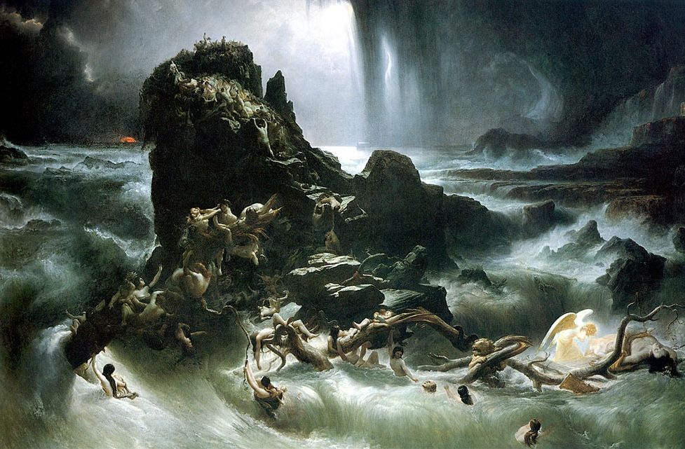 Eine Hochwasserkatastrophe unermesslichen Ausmaßes: die in der Bibel beschriebene Sintflut.