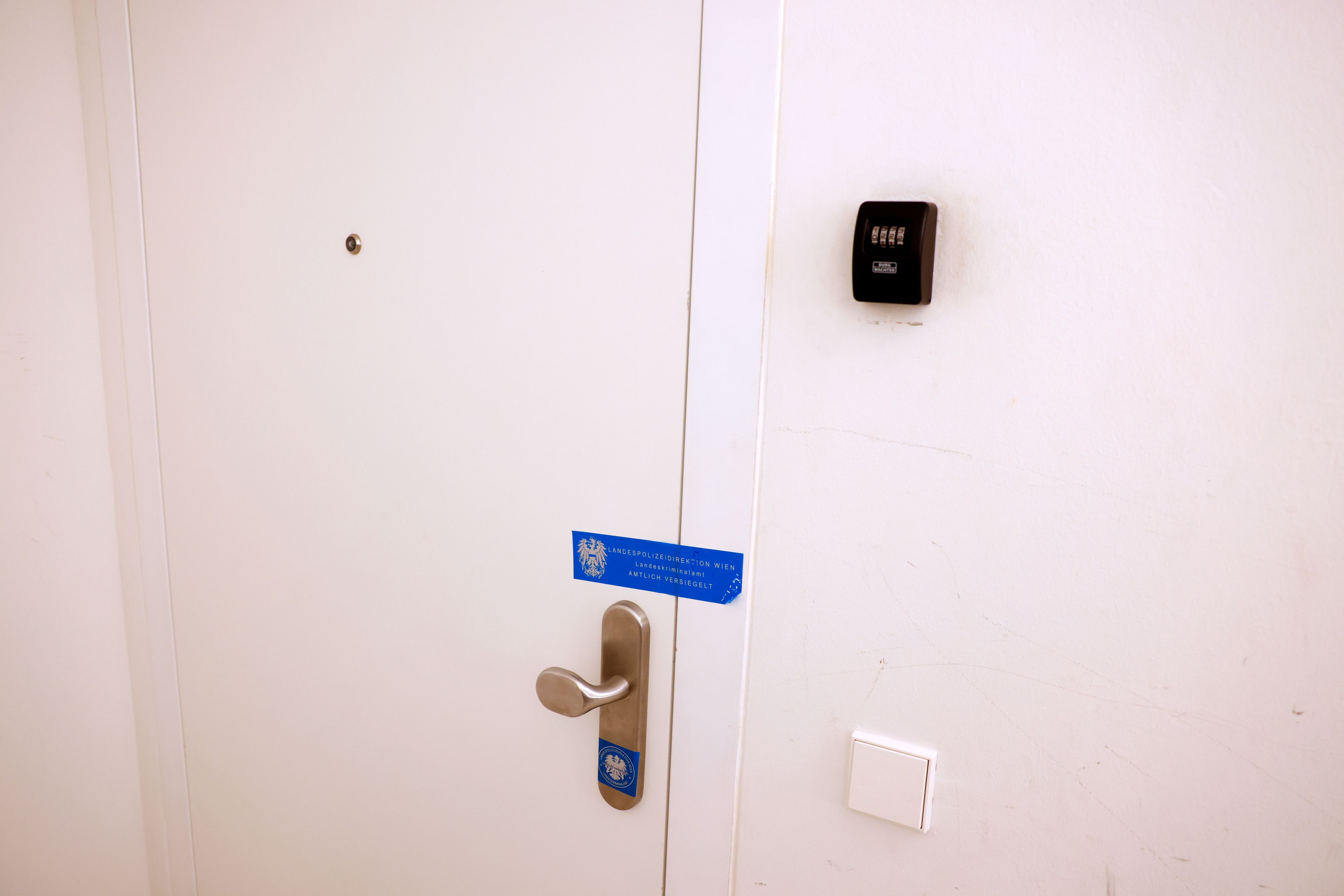 Hinter dieser Tür kam es zur Bluttat in der Leopoldstadt.