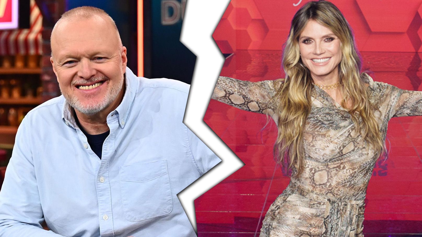 Stefan Raab und Heidi Klum sind nun beide zeitgleich am Mittwoch im TV.