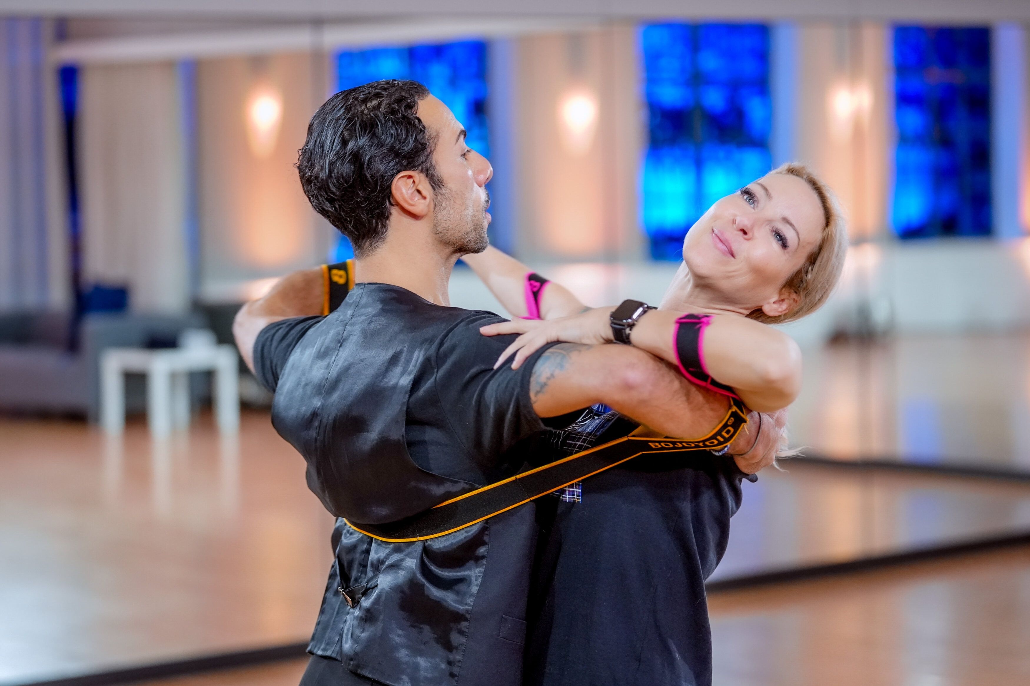 Simone Lugner und Danilo Campisi proben fleißig für die Live-Show.