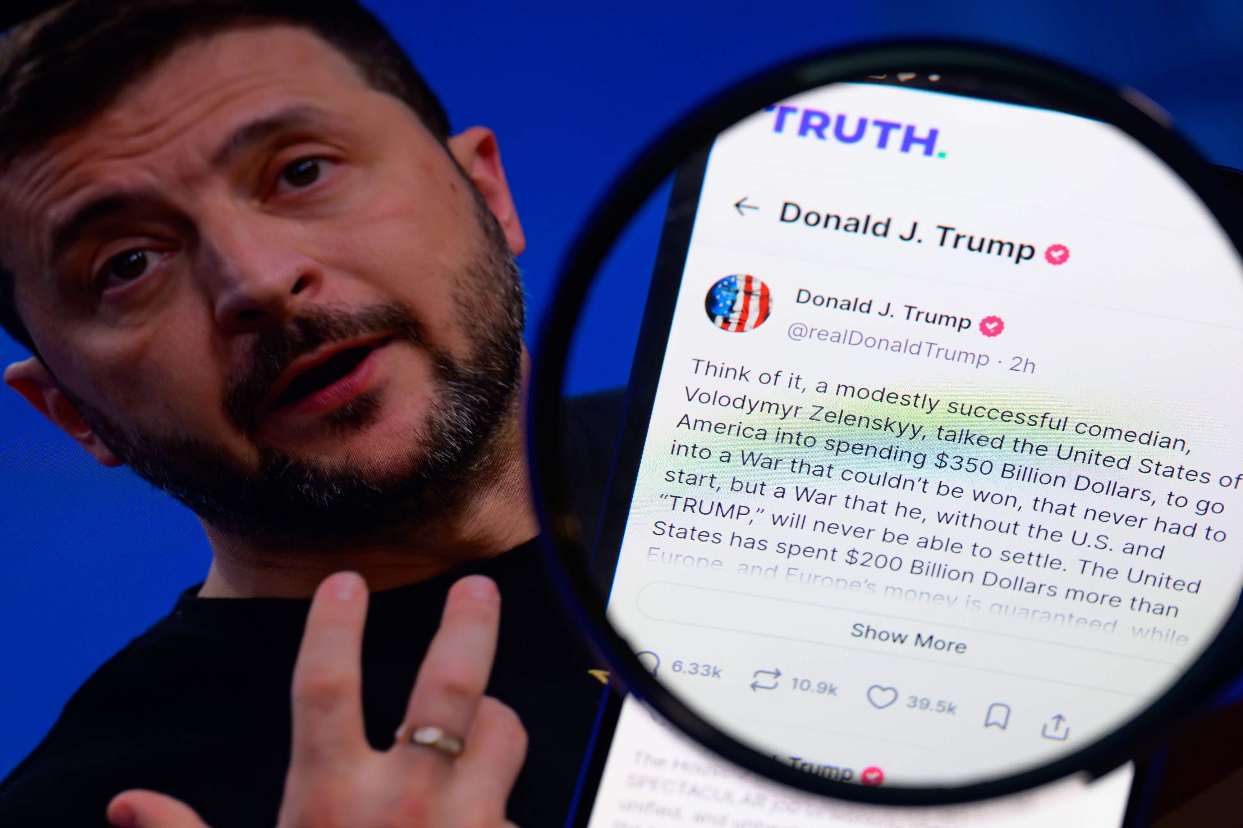 Der US-Präsident Donald Trump hat Wolodimir Selenski als Diktator bezeichnet und die Ukraine für den russischen Angriffskrieg verantwortlich gemacht.